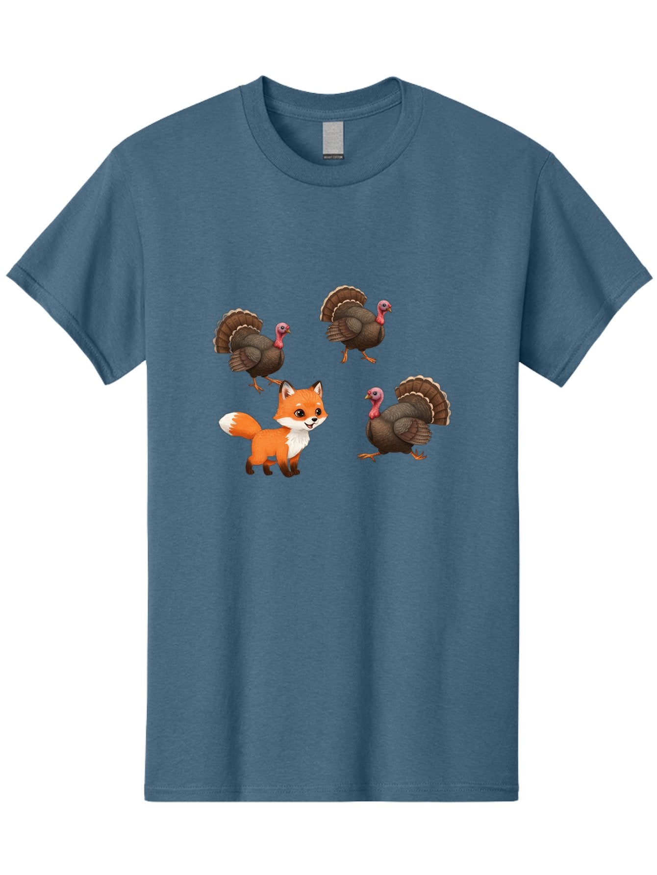 Fox-And-Turkeys-1 Men'S Graphic Tee, 100% Cotton, Comfortable Casual Summer Wear, Machine Washable, Vintage Camera, Old Camera, Antique Camera, Black Camera, Classic Photography, Photography Equipment, Nostalgic Device, Film Camera, Camera Art Bam433