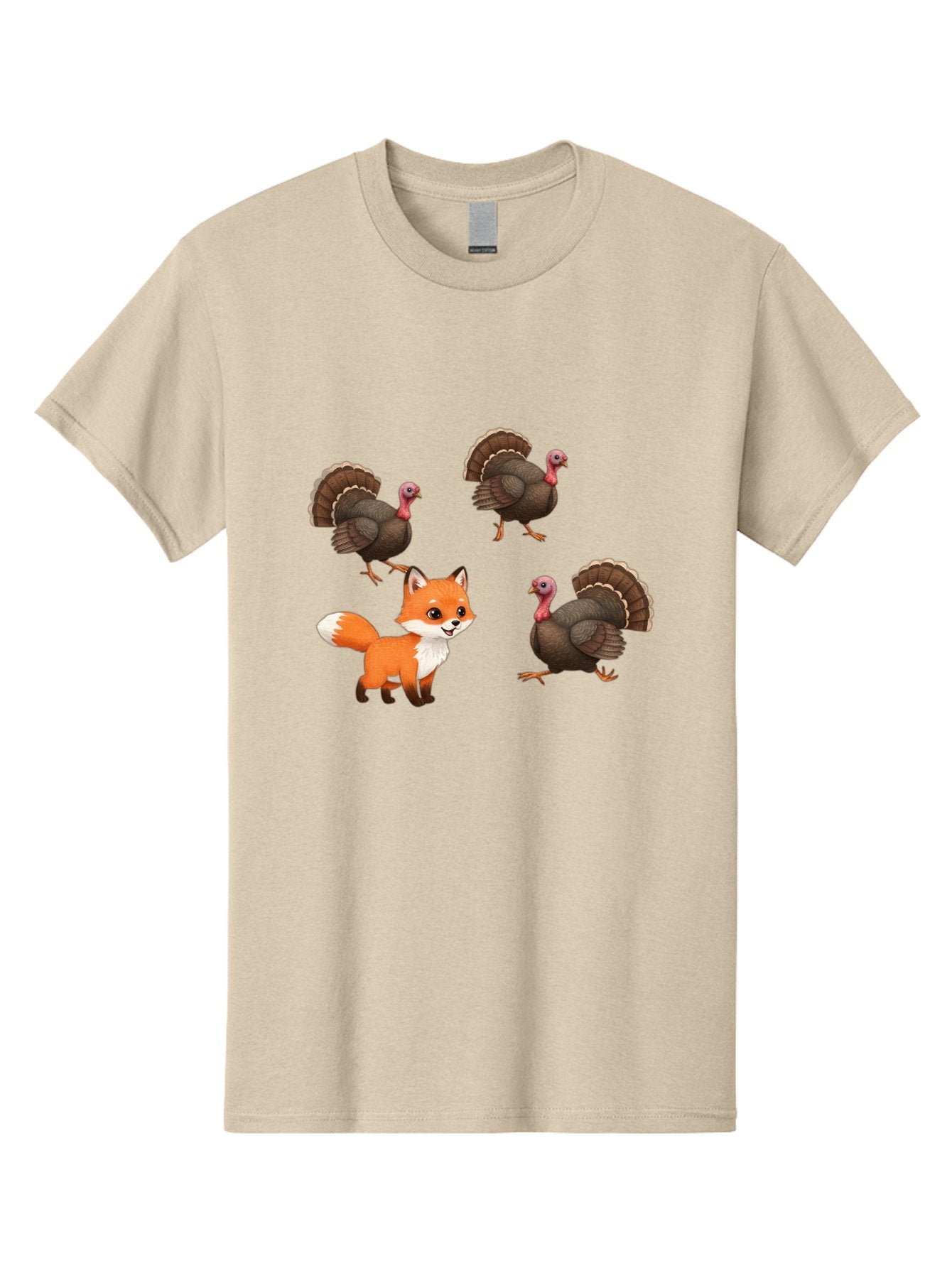 Fox-And-Turkeys-1 Men'S Graphic Tee, 100% Cotton, Comfortable Casual Summer Wear, Machine Washable, Vintage Camera, Old Camera, Antique Camera, Black Camera, Classic Photography, Photography Equipment, Nostalgic Device, Film Camera, Camera Art Bam433 14