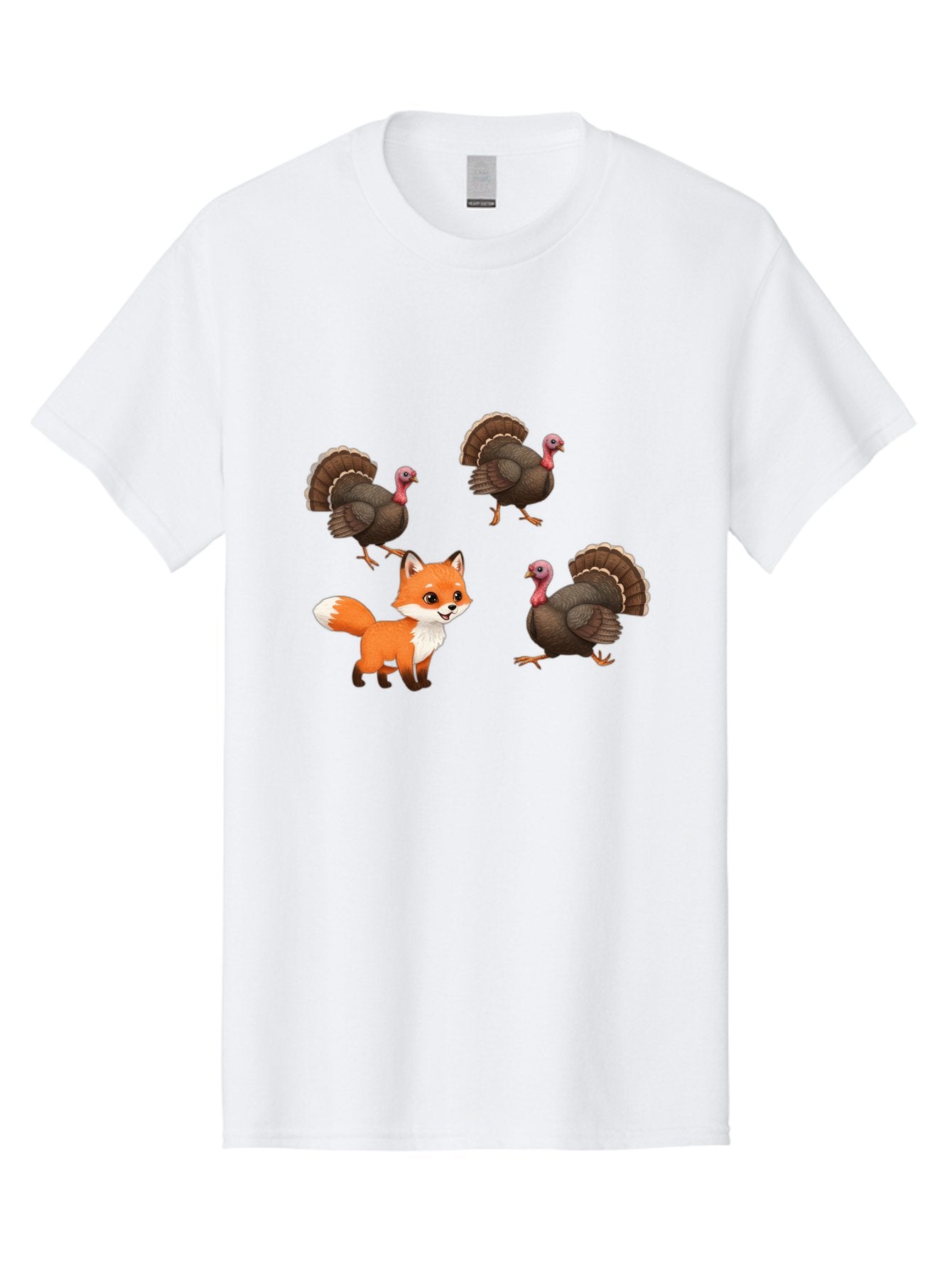 Fox-And-Turkeys-1 Men'S Graphic Tee, 100% Cotton, Comfortable Casual Summer Wear, Machine Washable, Vintage Camera, Old Camera, Antique Camera, Black Camera, Classic Photography, Photography Equipment, Nostalgic Device, Film Camera, Camera Art Bam433 9