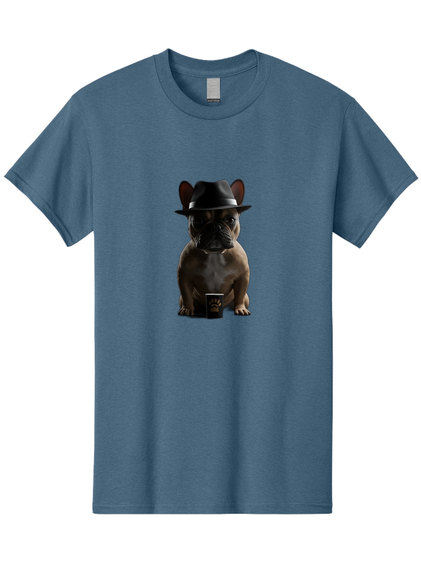 French-Bulldog-With-Fedora-Hat Men'S Graphic Tee, 100% Cotton, Comfortable Casual Summer Wear, Machine Washable, Vintage Camera, Old Camera, Antique Camera, Black Camera, Classic Photography, Photography Equipment, Nostalgic Device, Bam436 7