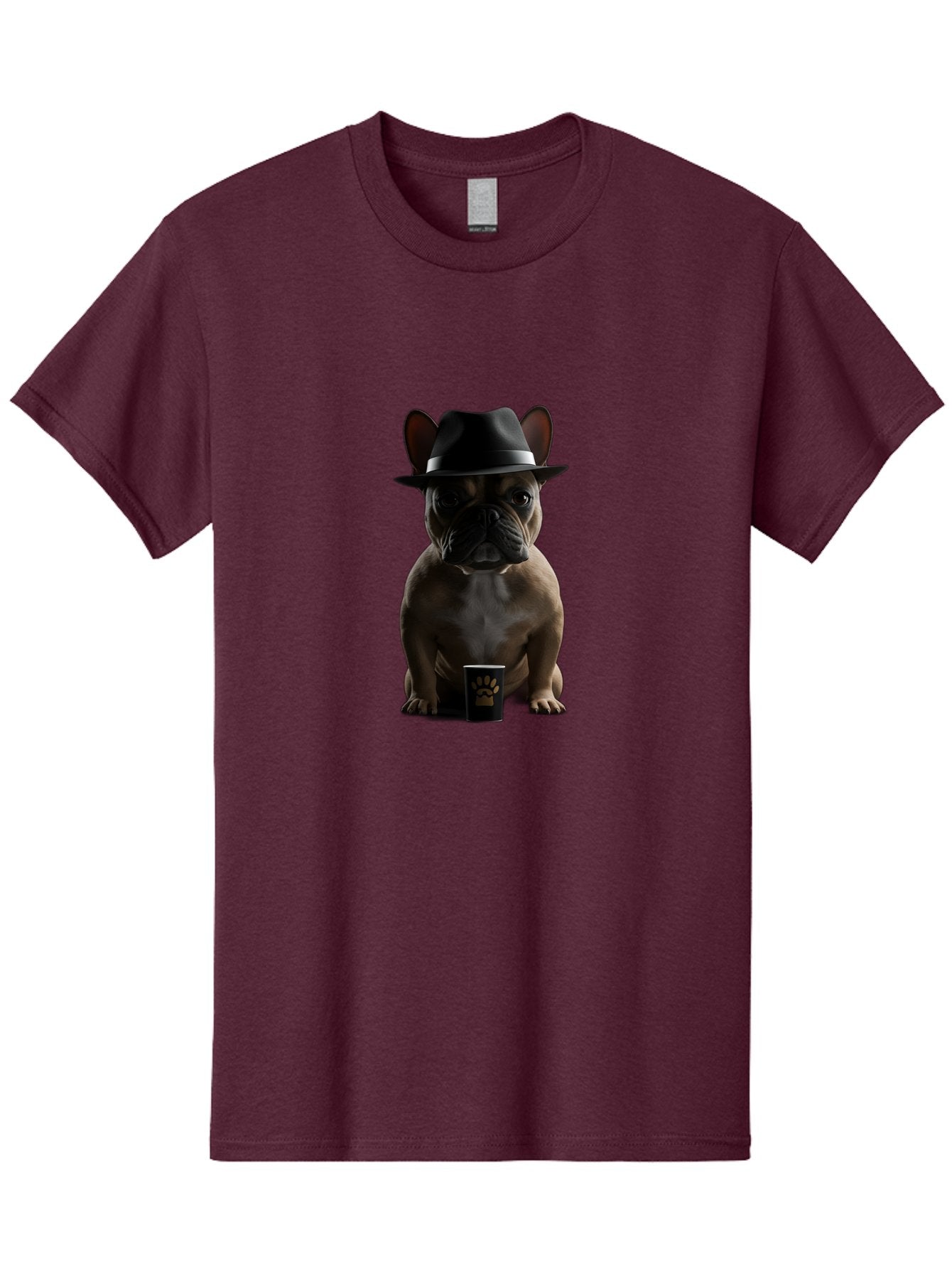 French-Bulldog-With-Fedora-Hat Men'S Graphic Tee, 100% Cotton, Comfortable Casual Summer Wear, Machine Washable, Vintage Camera, Old Camera, Antique Camera, Black Camera, Classic Photography, Photography Equipment, Nostalgic Device, Bam436 3