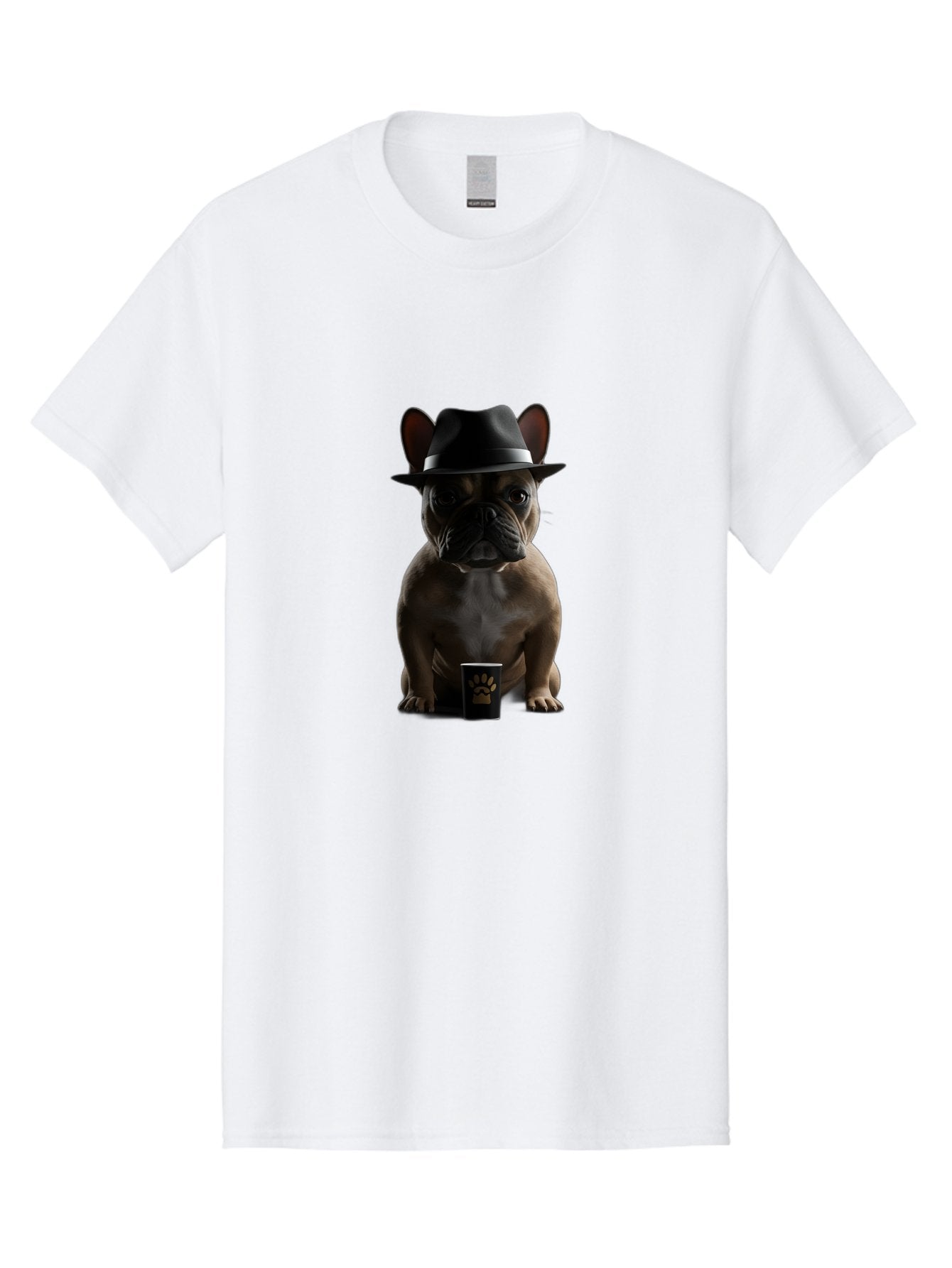 French-Bulldog-With-Fedora-Hat Men'S Graphic Tee, 100% Cotton, Comfortable Casual Summer Wear, Machine Washable, Vintage Camera, Old Camera, Antique Camera, Black Camera, Classic Photography, Photography Equipment, Nostalgic Device, Bam436