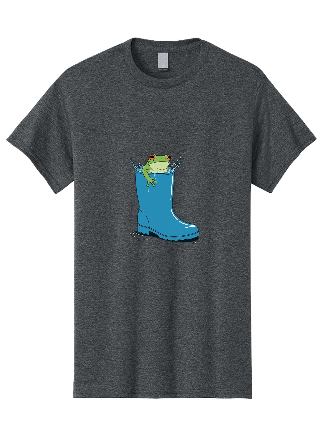Frog-In-Blue-Boot Men'S Graphic Tee, 100% Cotton, Comfortable Casual Summer Wear, Machine Washable, Vintage Camera, Old Camera, Antique Camera, Black Camera, Classic Photography, Photography Equipment, Nostalgic Device, Film Camera, Camera Art Bam437 3