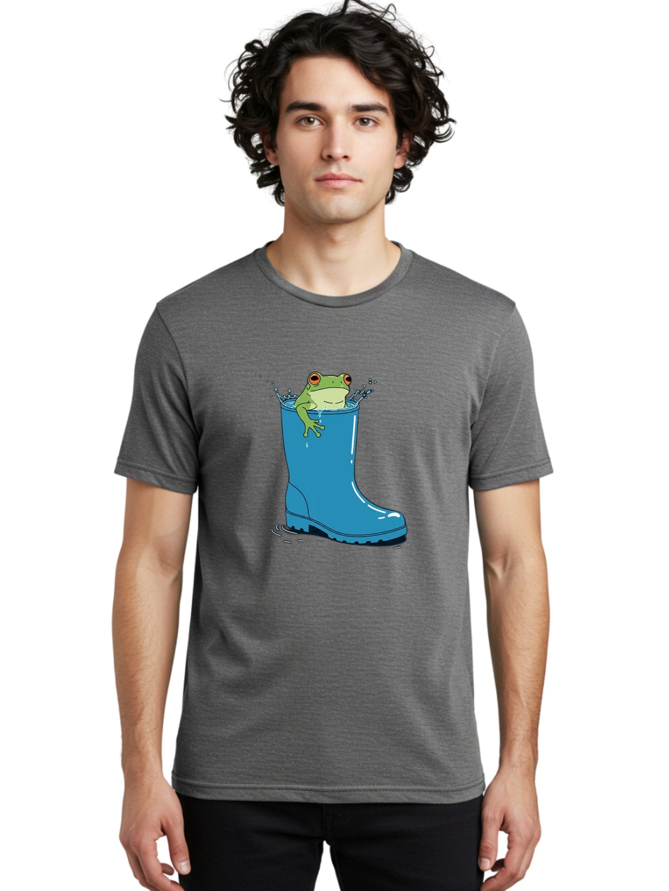 Frog-In-Blue-Boot Men'S Graphic Tee, 100% Cotton, Comfortable Casual Summer Wear, Machine Washable, Vintage Camera, Old Camera, Antique Camera, Black Camera, Classic Photography, Photography Equipment, Nostalgic Device, Film Camera, Camera Art Bam437 28