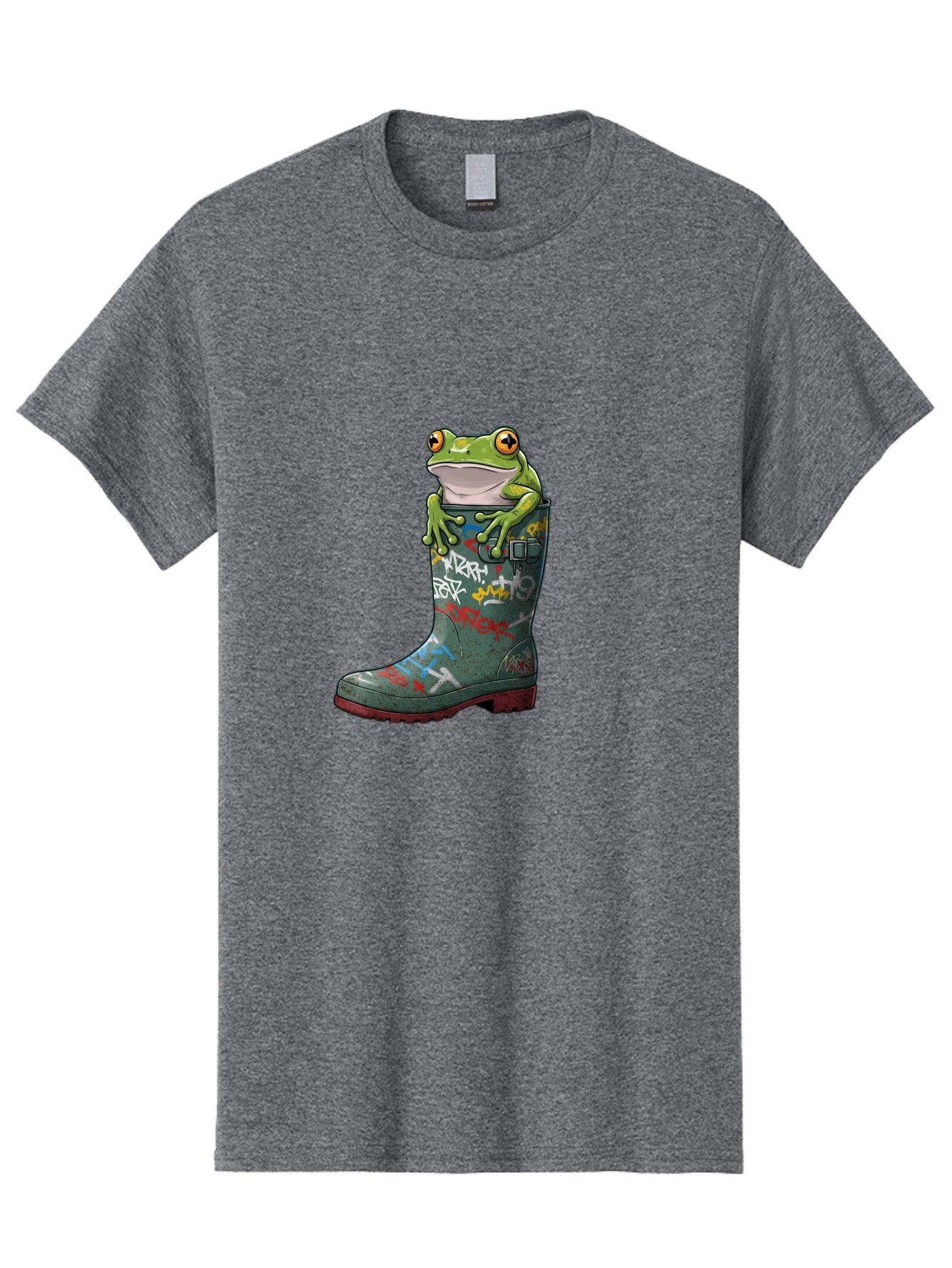 Frog-In-Boot-3 Men'S Graphic Tee, 100% Cotton, Comfortable Casual Summer Wear, Machine Washable, Vintage Camera, Old Camera, Antique Camera, Black Camera, Classic Photography, Photography Equipment, Nostalgic Device, Film Camera, Camera Art Bam441 5