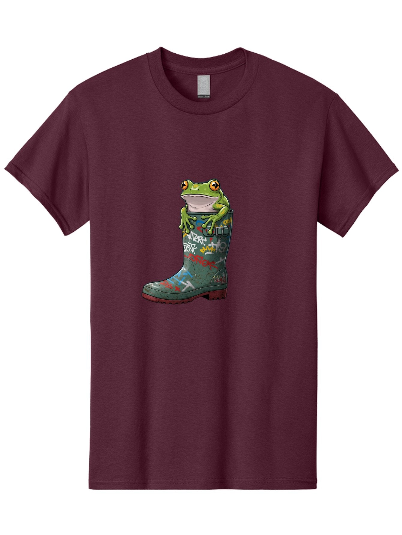 Frog-In-Boot-3 Men'S Graphic Tee, 100% Cotton, Comfortable Casual Summer Wear, Machine Washable, Vintage Camera, Old Camera, Antique Camera, Black Camera, Classic Photography, Photography Equipment, Nostalgic Device, Film Camera, Camera Art Bam441 11