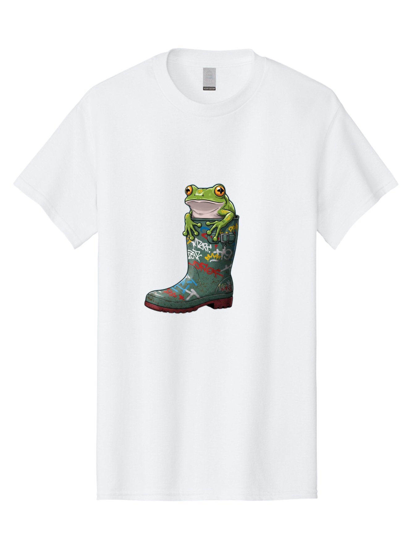Frog-In-Boot-3 Men'S Graphic Tee, 100% Cotton, Comfortable Casual Summer Wear, Machine Washable, Vintage Camera, Old Camera, Antique Camera, Black Camera, Classic Photography, Photography Equipment, Nostalgic Device, Film Camera, Camera Art Bam441 3