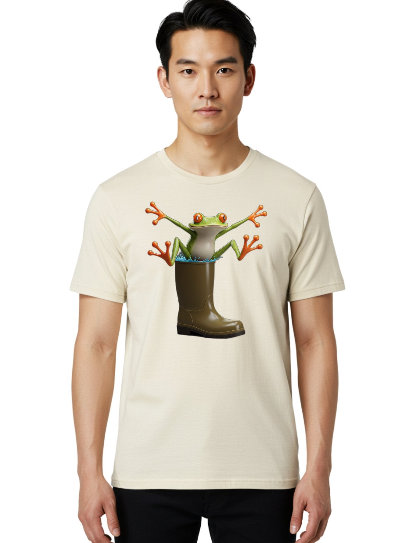 Frog-In-Mud-Boot Men'S Graphic Tee, 100% Cotton, Comfortable Casual Summer Wear, Machine Washable, Vintage Camera, Old Camera, Antique Camera, Black Camera, Classic Photography, Photography Equipment, Nostalgic Device, Film Camera, Camera Art Bam444 29