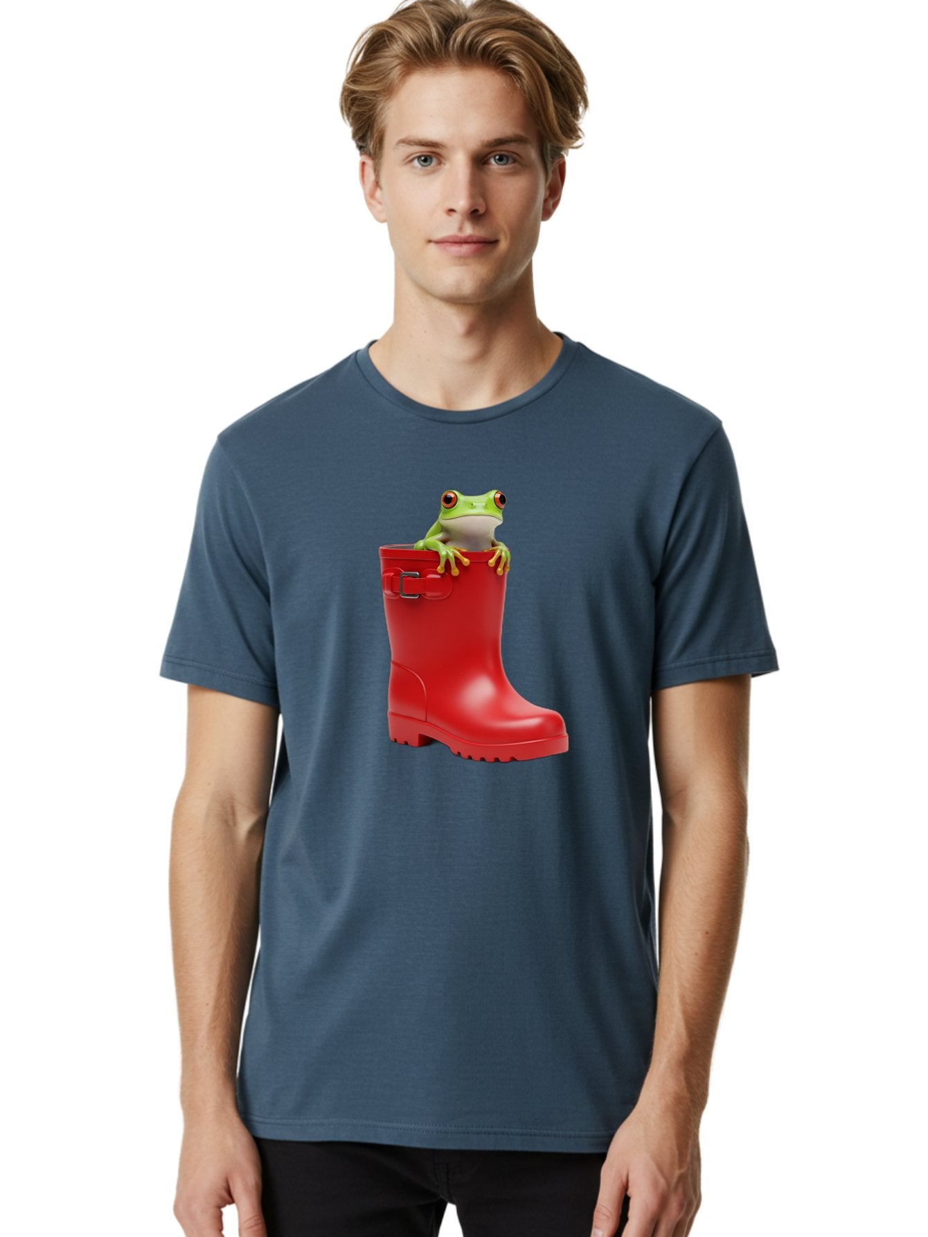 Frog-In-Red-Boot Men'S Graphic Tee, 100% Cotton, Comfortable Casual Summer Wear, Machine Washable, Vintage Camera, Old Camera, Antique Camera, Black Camera, Classic Photography, Photography Equipment, Nostalgic Device, Film Camera, Camera Art Bam449 18
