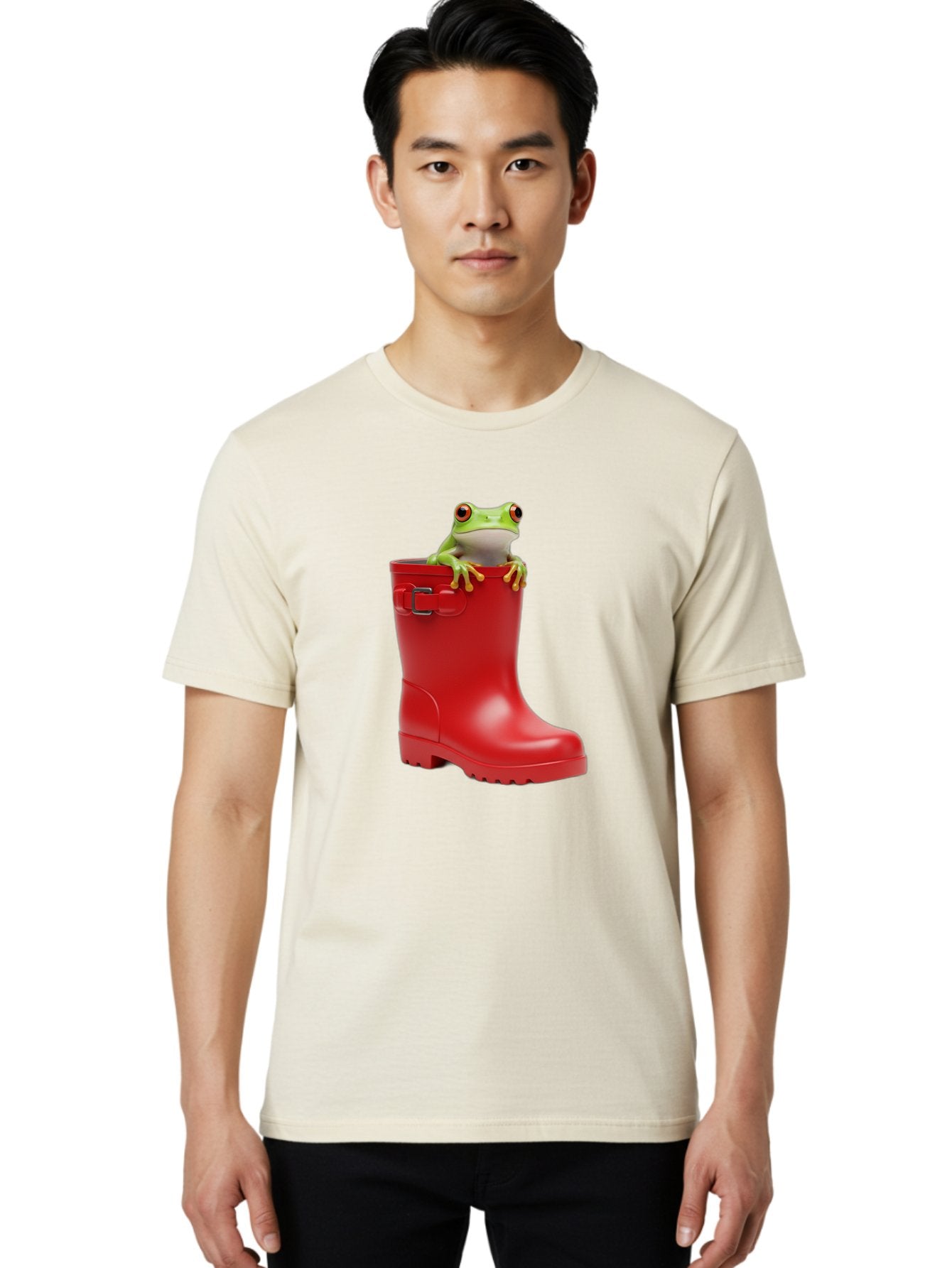 Frog-In-Red-Boot Men'S Graphic Tee, 100% Cotton, Comfortable Casual Summer Wear, Machine Washable, Vintage Camera, Old Camera, Antique Camera, Black Camera, Classic Photography, Photography Equipment, Nostalgic Device, Film Camera, Camera Art Bam449 30