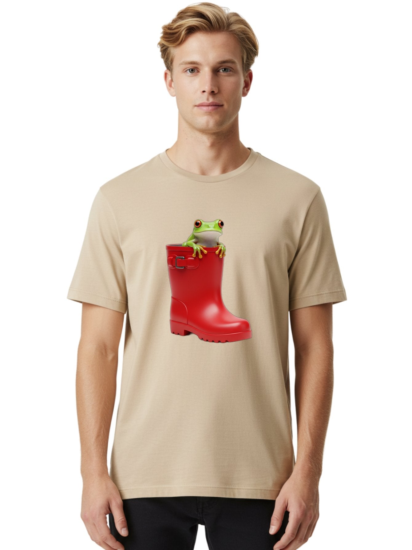 Frog-In-Red-Boot Men'S Graphic Tee, 100% Cotton, Comfortable Casual Summer Wear, Machine Washable, Vintage Camera, Old Camera, Antique Camera, Black Camera, Classic Photography, Photography Equipment, Nostalgic Device, Film Camera, Camera Art Bam449 17