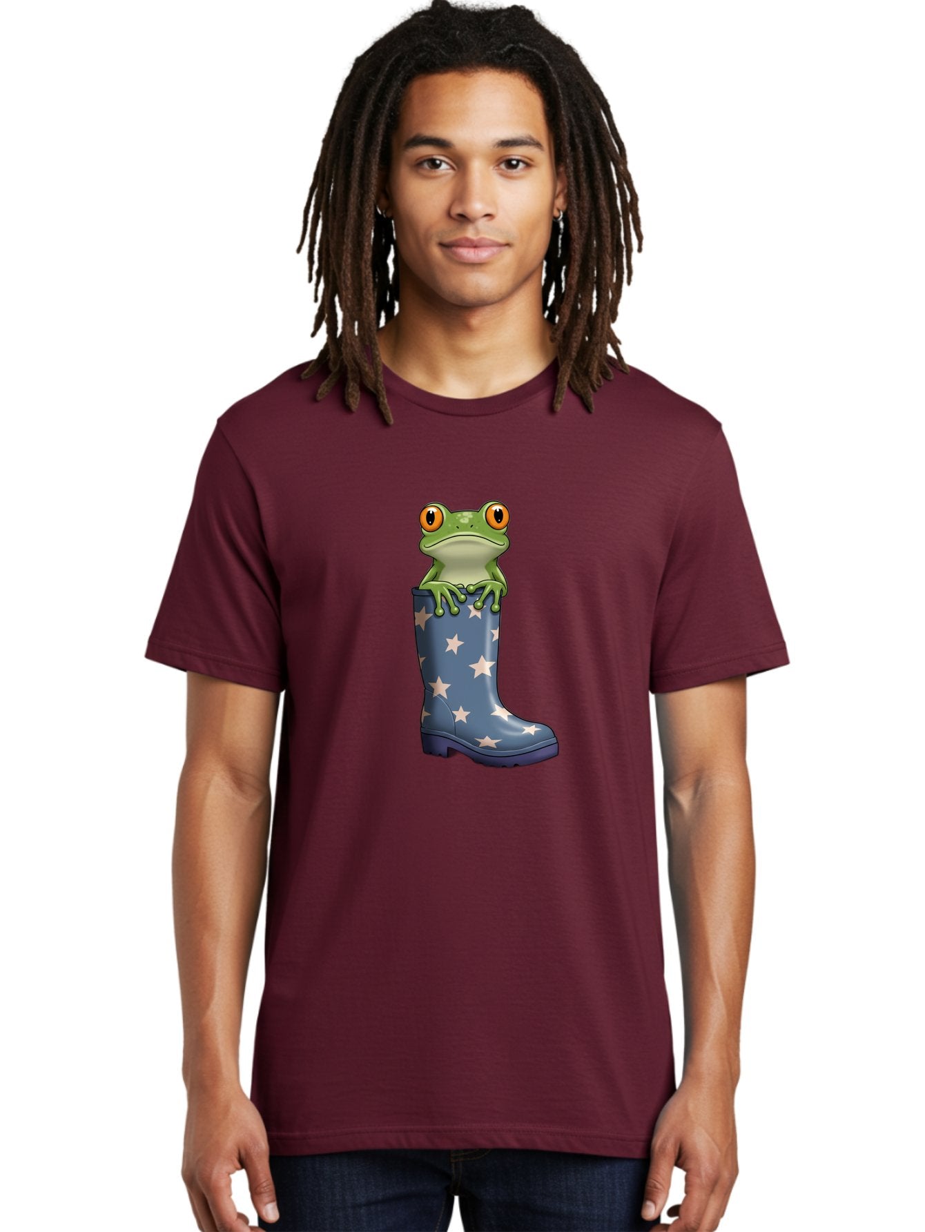 Frog-In-Starry-Boot Men'S Graphic Tee, 100% Cotton, Comfortable Casual Summer Wear, Machine Washable, Vintage Camera, Old Camera, Antique Camera, Black Camera, Classic Photography, Photography Equipment, Nostalgic Device, Film Camera, Bam450 28