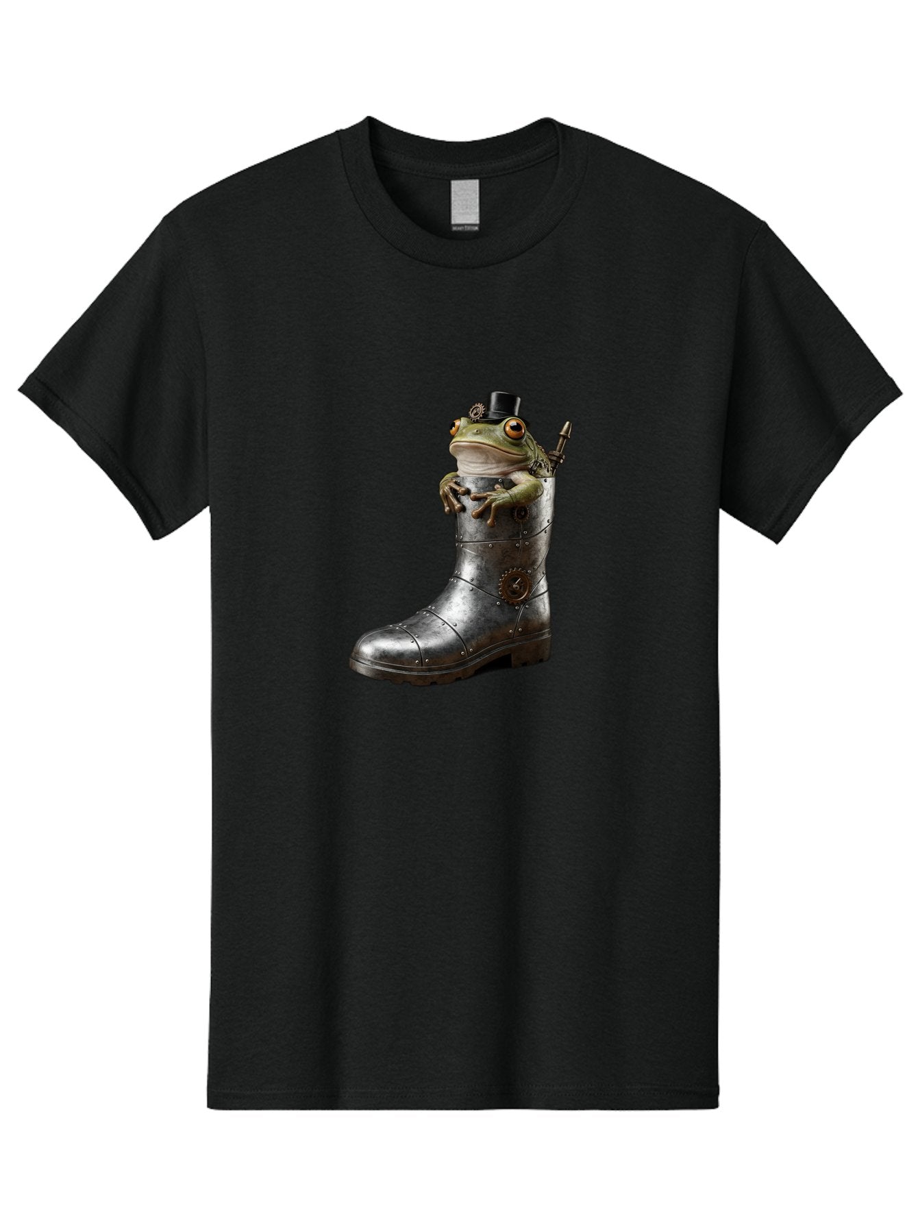 Frog-In-Steampunk-Boot Men'S Graphic Tee, 100% Cotton, Comfortable Casual Summer Wear, Machine Washable, Vintage Camera, Old Camera, Antique Camera, Black Camera, Classic Photography, Photography Equipment, Nostalgic Device, Film Camera, Bam451 13