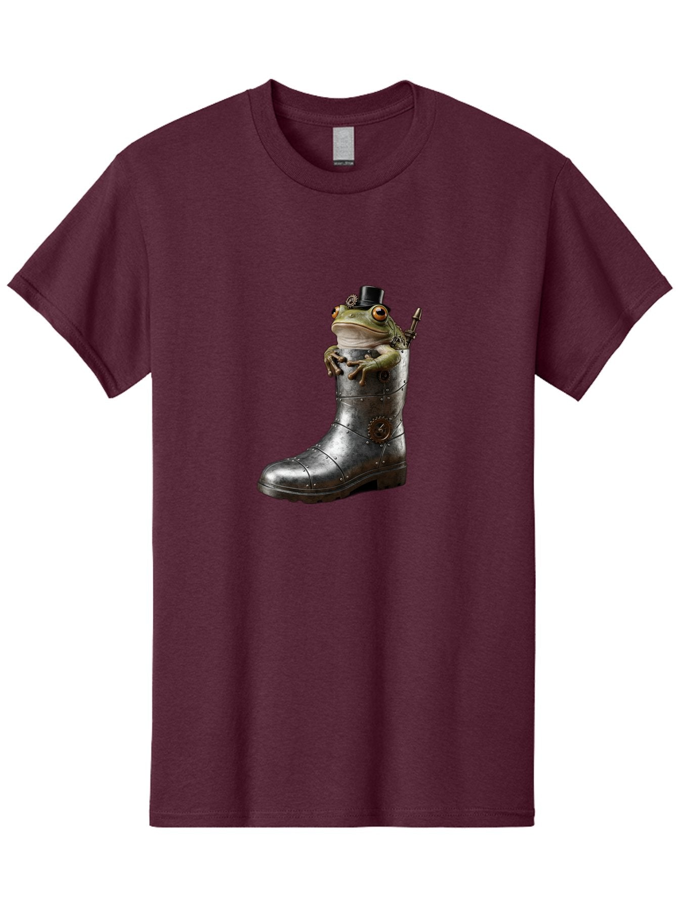 Frog-In-Steampunk-Boot Men'S Graphic Tee, 100% Cotton, Comfortable Casual Summer Wear, Machine Washable, Vintage Camera, Old Camera, Antique Camera, Black Camera, Classic Photography, Photography Equipment, Nostalgic Device, Film Camera, Bam451 11