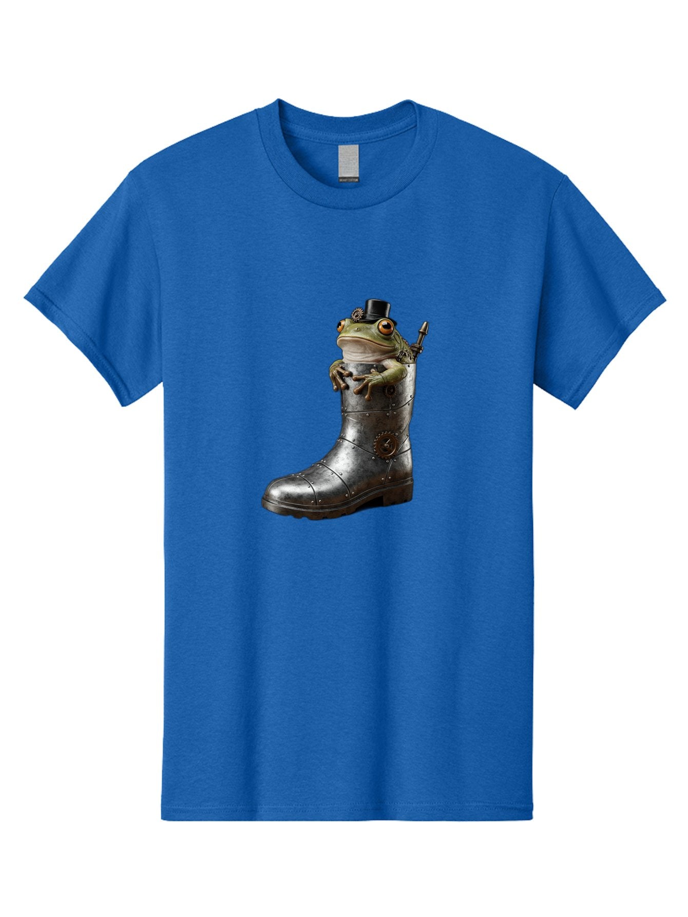 Frog-In-Steampunk-Boot Men'S Graphic Tee, 100% Cotton, Comfortable Casual Summer Wear, Machine Washable, Vintage Camera, Old Camera, Antique Camera, Black Camera, Classic Photography, Photography Equipment, Nostalgic Device, Film Camera, Bam451 3
