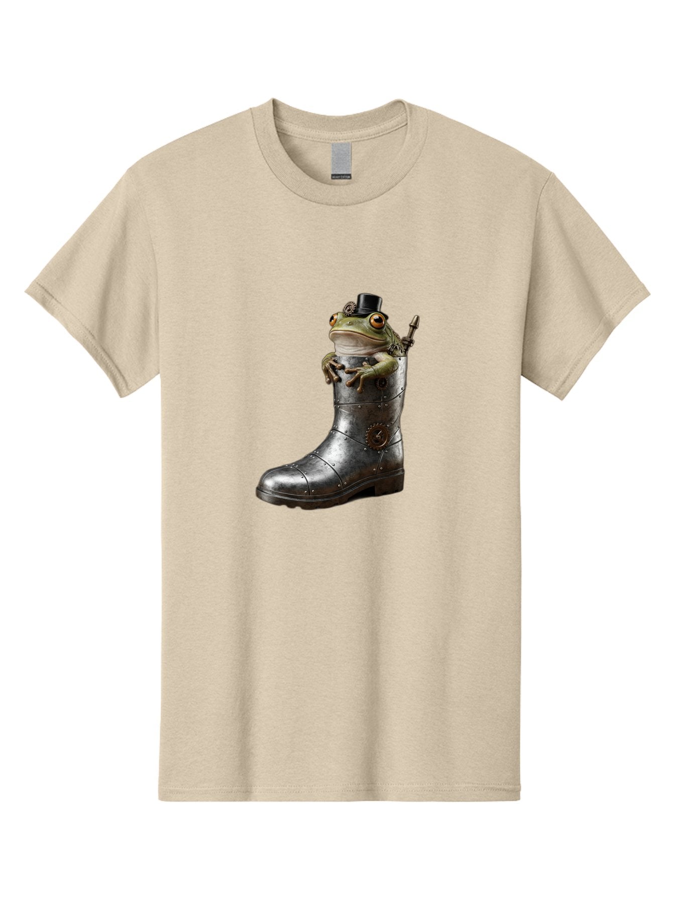 Frog-In-Steampunk-Boot Men'S Graphic Tee, 100% Cotton, Comfortable Casual Summer Wear, Machine Washable, Vintage Camera, Old Camera, Antique Camera, Black Camera, Classic Photography, Photography Equipment, Nostalgic Device, Film Camera, Bam451 10
