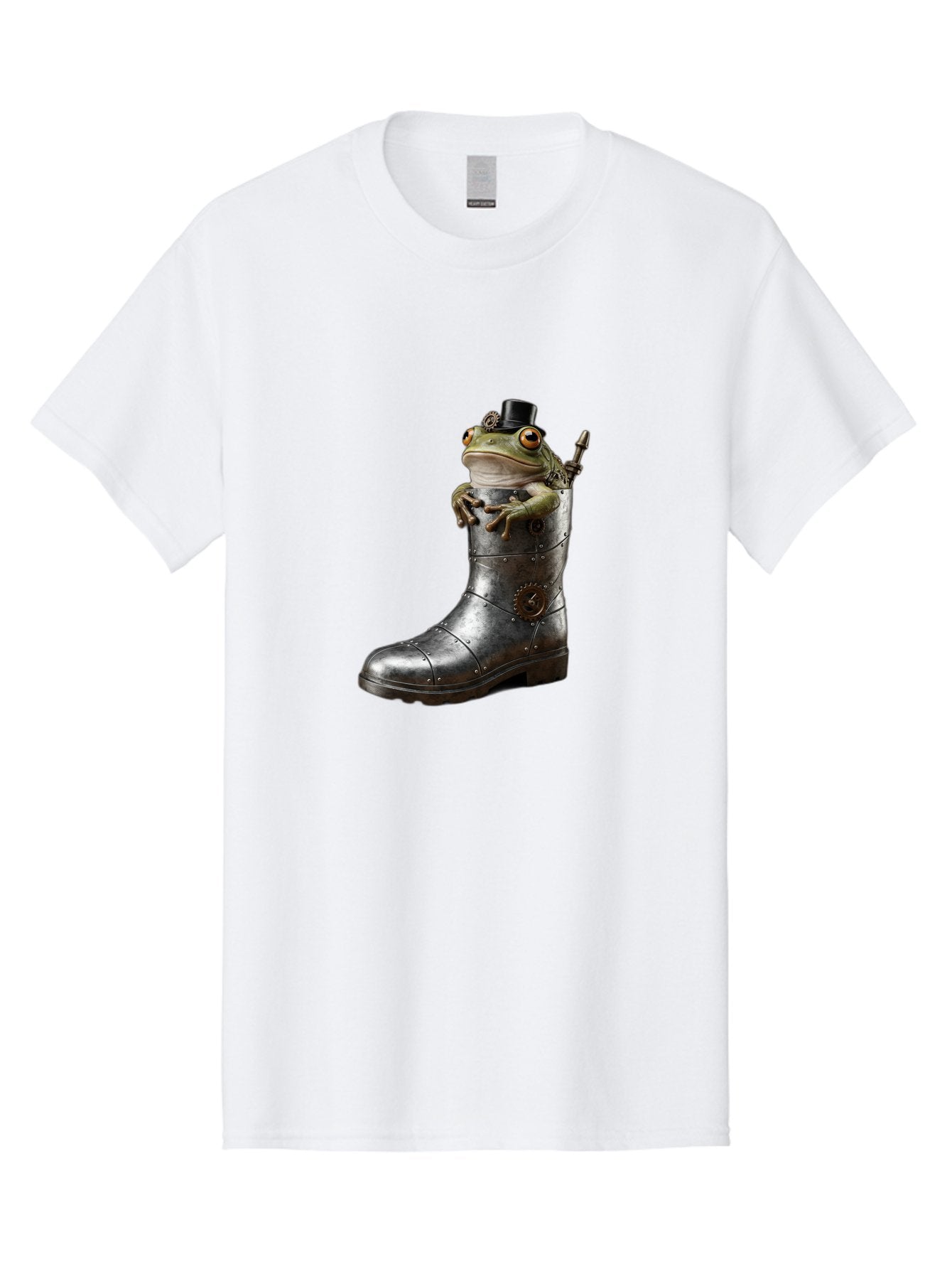 Frog-In-Steampunk-Boot Men'S Graphic Tee, 100% Cotton, Comfortable Casual Summer Wear, Machine Washable, Vintage Camera, Old Camera, Antique Camera, Black Camera, Classic Photography, Photography Equipment, Nostalgic Device, Film Camera, Bam451 12