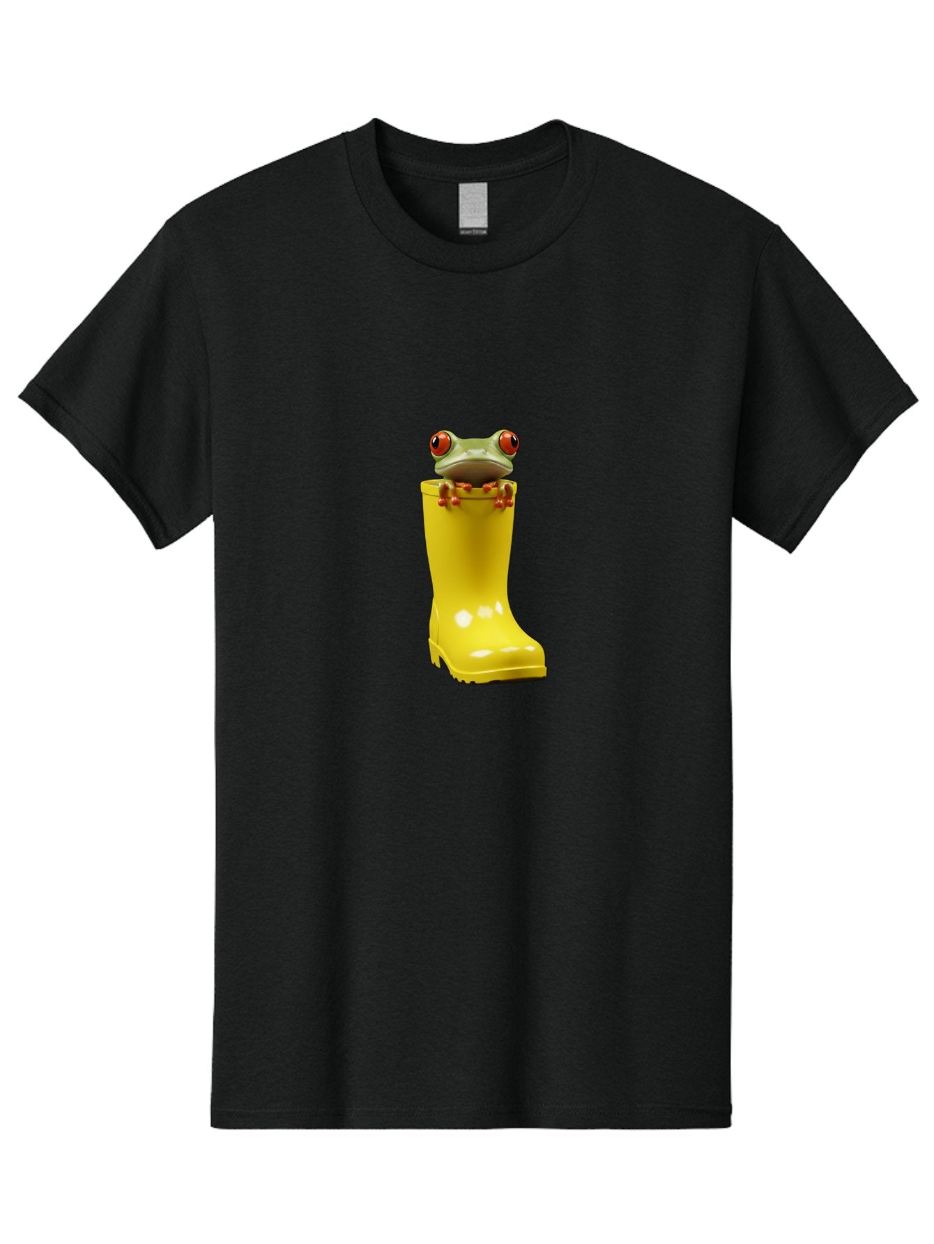 Frog-In-Yellow-Rain-Boot Men'S Graphic Tee, 100% Cotton, Comfortable Casual Summer Wear, Machine Washable, Vintage Camera, Old Camera, Antique Camera, Black Camera, Classic Photography, Photography Equipment, Nostalgic Device, Film Camera, Bam452 11