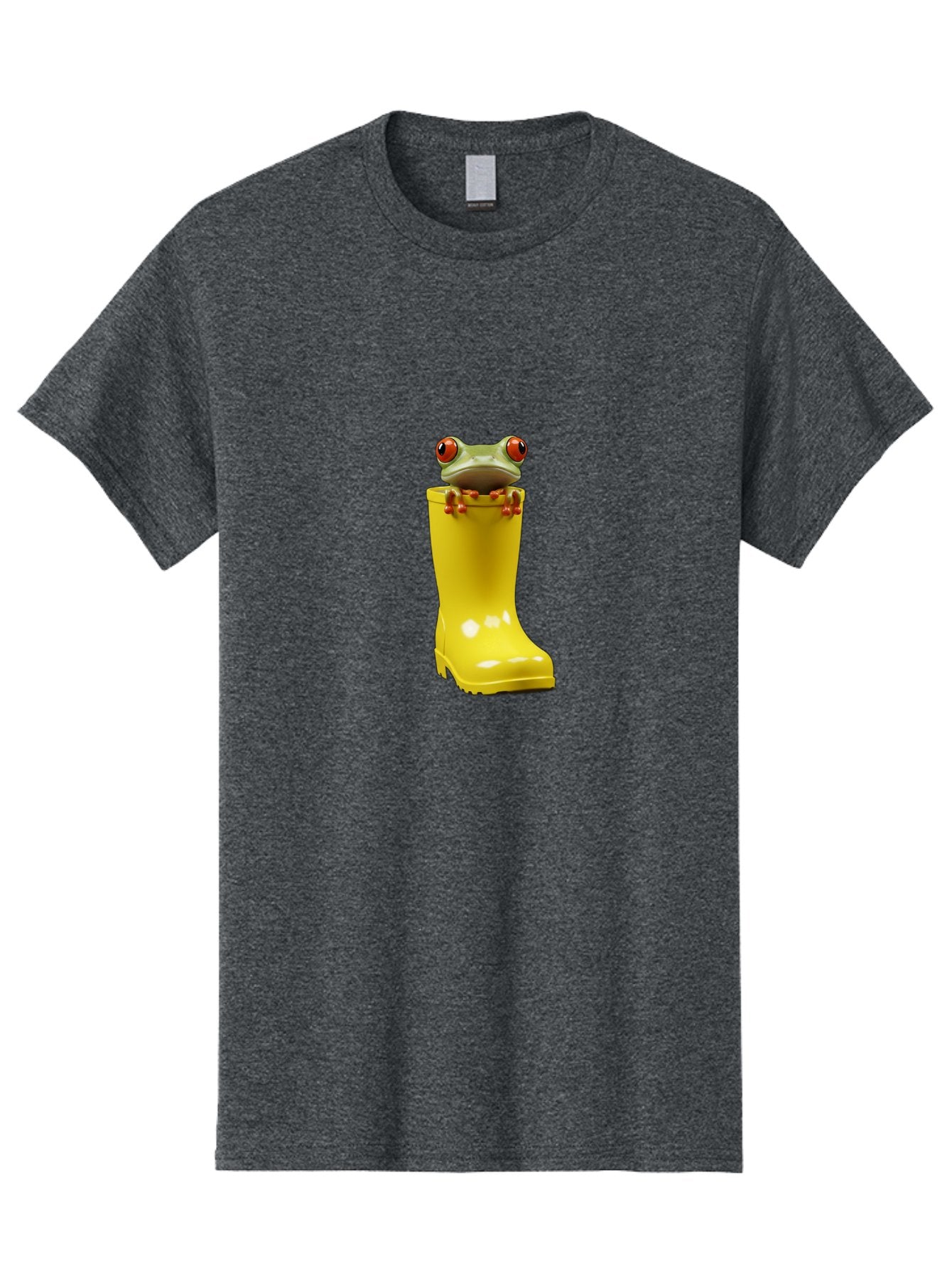 Frog-In-Yellow-Rain-Boot Men'S Graphic Tee, 100% Cotton, Comfortable Casual Summer Wear, Machine Washable, Vintage Camera, Old Camera, Antique Camera, Black Camera, Classic Photography, Photography Equipment, Nostalgic Device, Film Camera, Bam452
