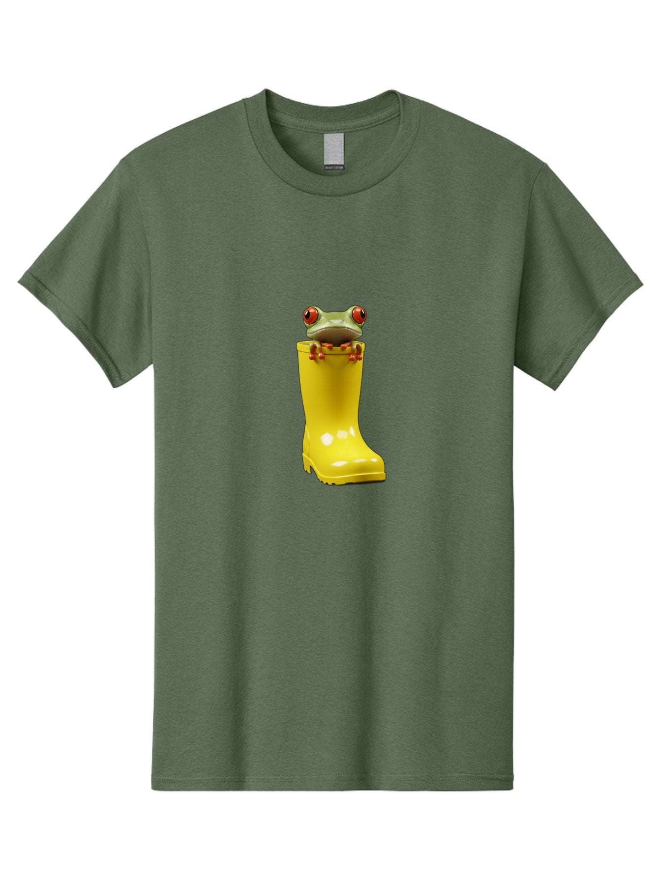 Frog-In-Yellow-Rain-Boot Men'S Graphic Tee, 100% Cotton, Comfortable Casual Summer Wear, Machine Washable, Vintage Camera, Old Camera, Antique Camera, Black Camera, Classic Photography, Photography Equipment, Nostalgic Device, Film Camera, Bam452 3