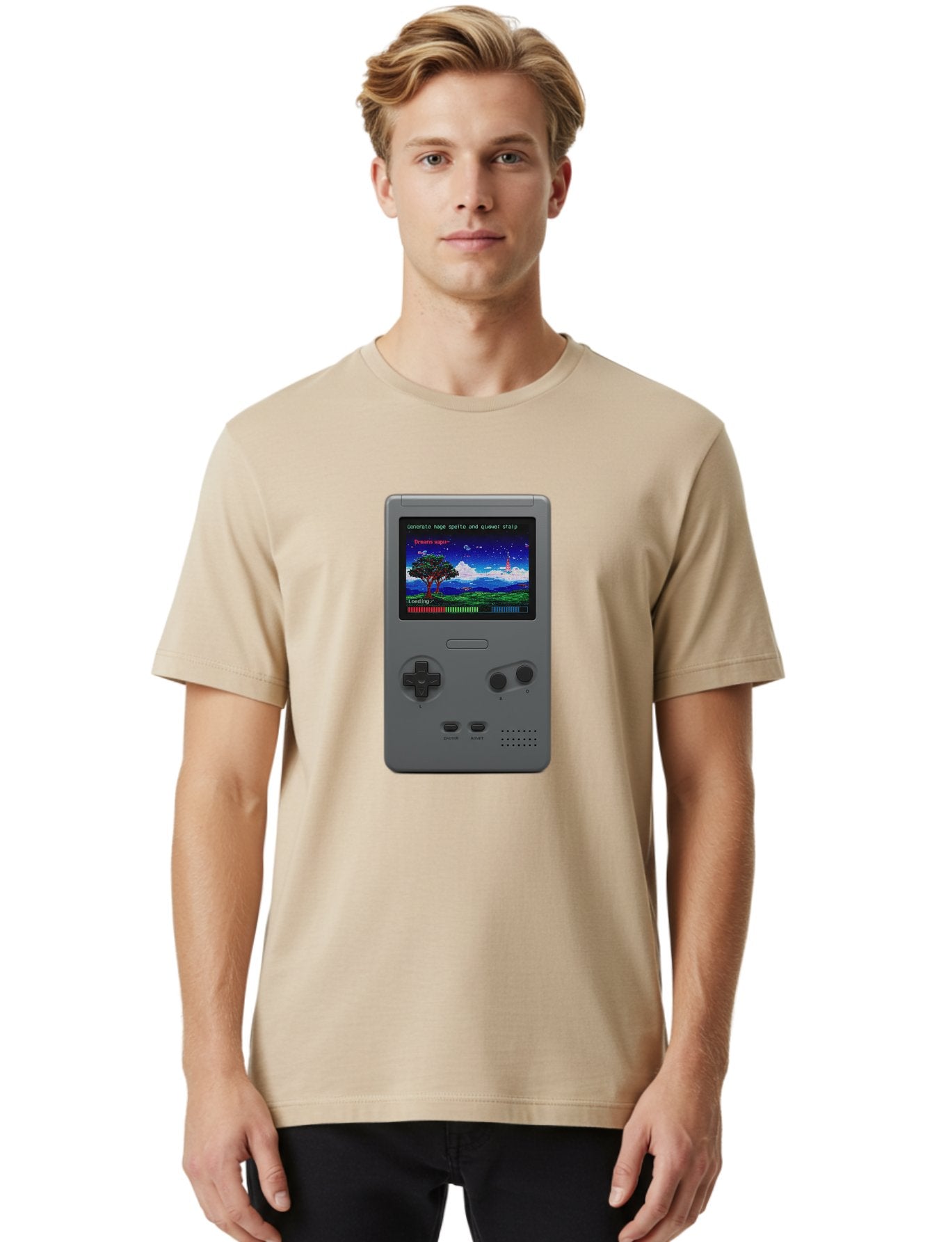 Game-Boy Men'S Graphic Tee, 100% Cotton, Comfortable Casual Summer Wear, Machine Washable, Vintage Camera, Old Camera, Antique Camera, Black Camera, Classic Photography, Photography Equipment, Nostalgic Device, Film Camera, Camera Art Bam472 20