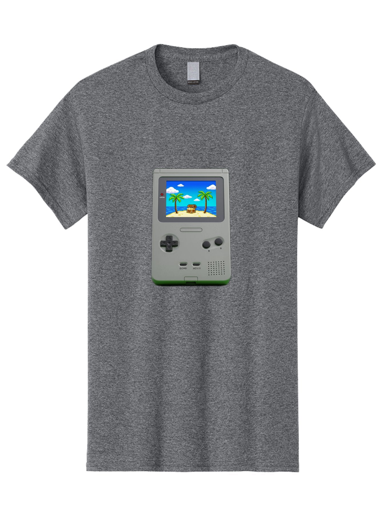Gameboy-1 Men'S Graphic Tee, 100% Cotton, Comfortable Casual Summer Wear, Machine Washable, Vintage Camera, Old Camera, Antique Camera, Black Camera, Classic Photography, Photography Equipment, Nostalgic Device, Film Camera, Camera Art Bam474