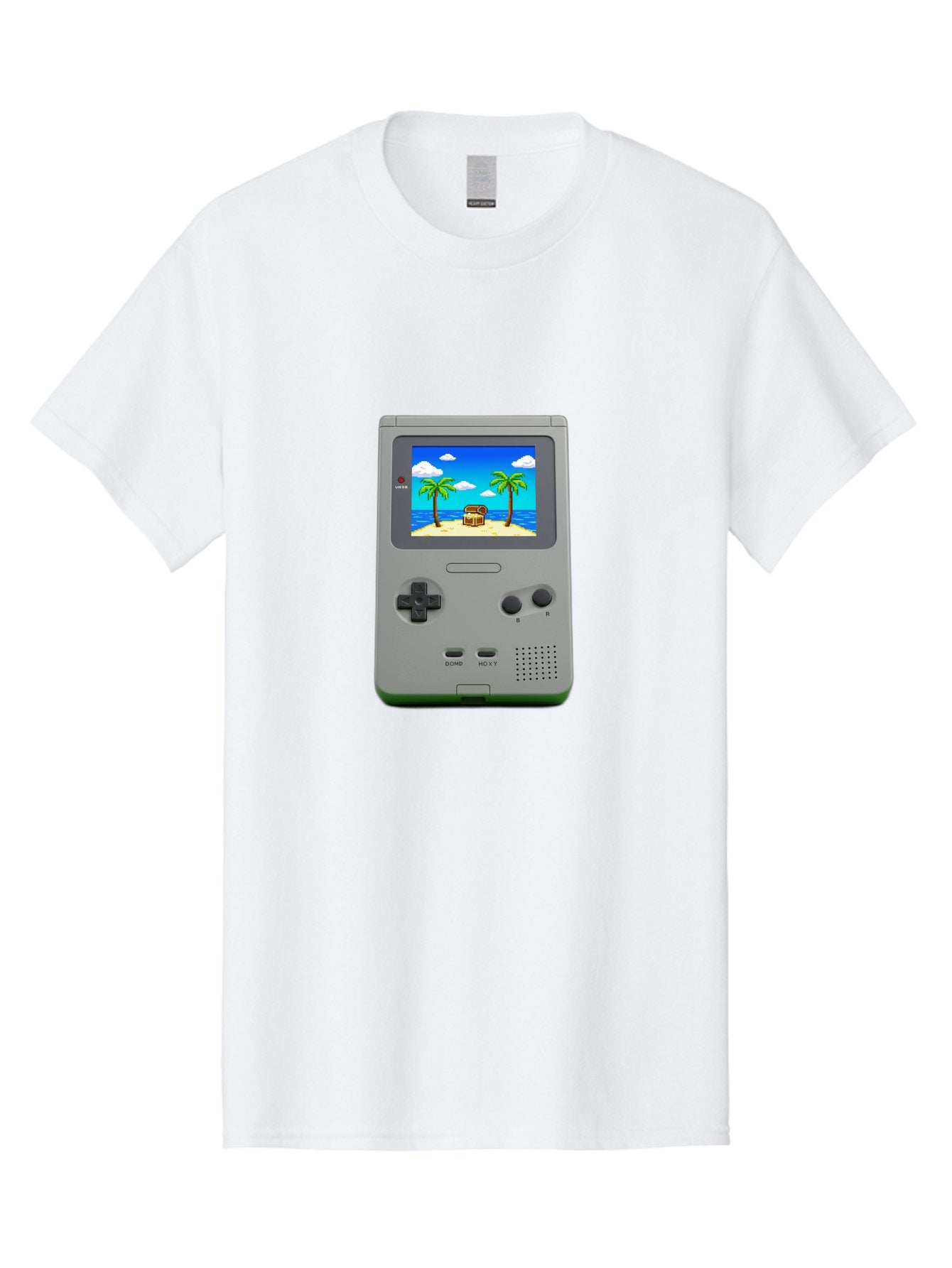 Gameboy-1 Men'S Graphic Tee, 100% Cotton, Comfortable Casual Summer Wear, Machine Washable, Vintage Camera, Old Camera, Antique Camera, Black Camera, Classic Photography, Photography Equipment, Nostalgic Device, Film Camera, Camera Art Bam474