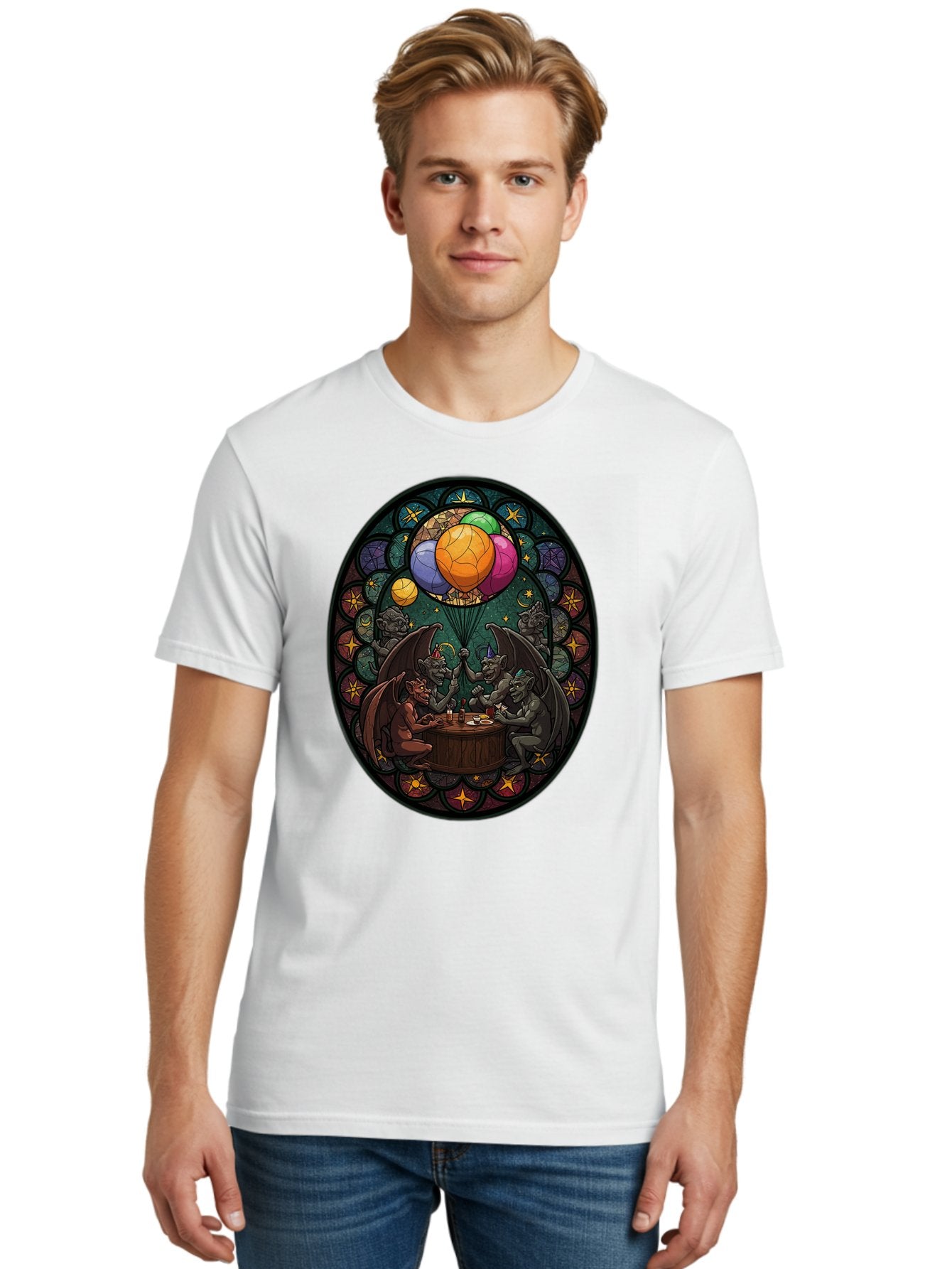 Gargoyles-Drinking Men'S Graphic Tee, 100% Cotton, Comfortable Casual Summer Wear, Machine Washable, Vintage Camera, Old Camera, Antique Camera, Black Camera, Classic Photography, Photography Equipment, Nostalgic Device, Film Camera, Bam478 26