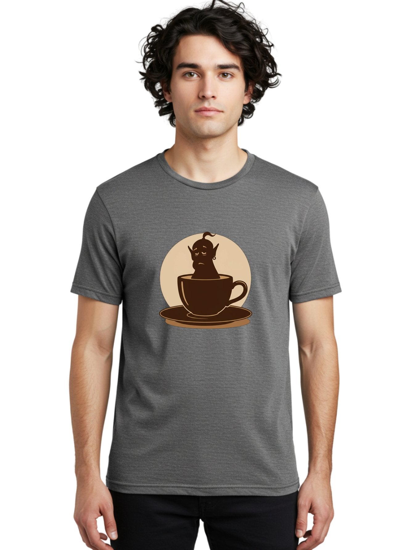 Genie-In-Coffee-Cup Men'S Graphic Tee, 100% Cotton, Comfortable Casual Summer Wear, Machine Washable, Vintage Camera, Old Camera, Antique Camera, Black Camera, Classic Photography, Photography Equipment, Nostalgic Device, Film Camera, Bam492 17