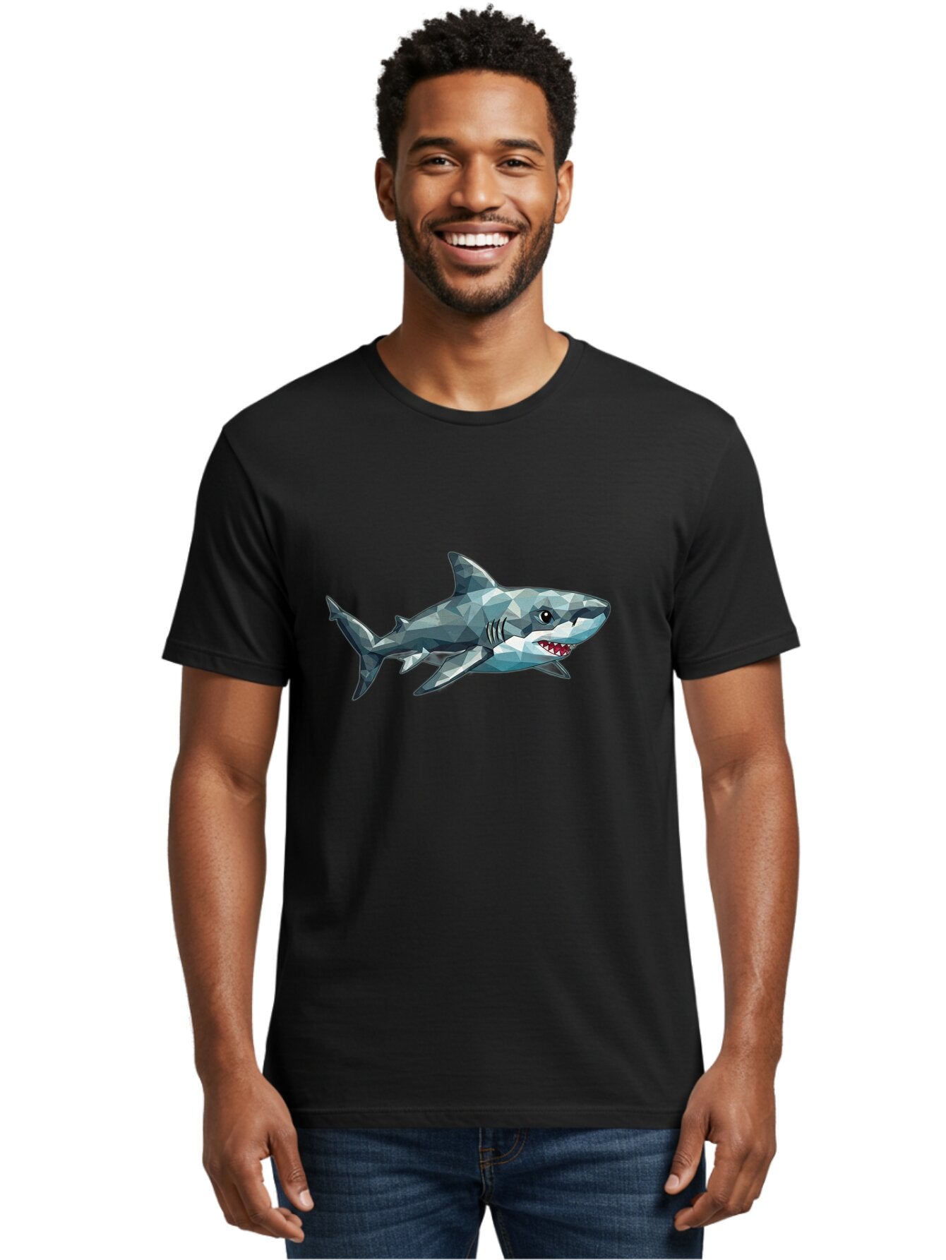 Geometric-Shark Men'S Graphic Tee, 100% Cotton, Comfortable Casual Summer Wear, Machine Washable, Vintage Camera, Old Camera, Antique Camera, Black Camera, Classic Photography, Photography Equipment, Nostalgic Device, Film Camera, Camera Art Bam501 25