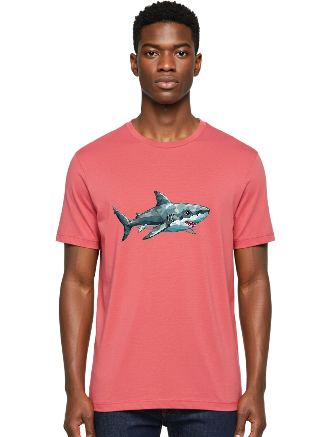 Geometric-Shark Men'S Graphic Tee, 100% Cotton, Comfortable Casual Summer Wear, Machine Washable, Vintage Camera, Old Camera, Antique Camera, Black Camera, Classic Photography, Photography Equipment, Nostalgic Device, Film Camera, Camera Art Bam501 23