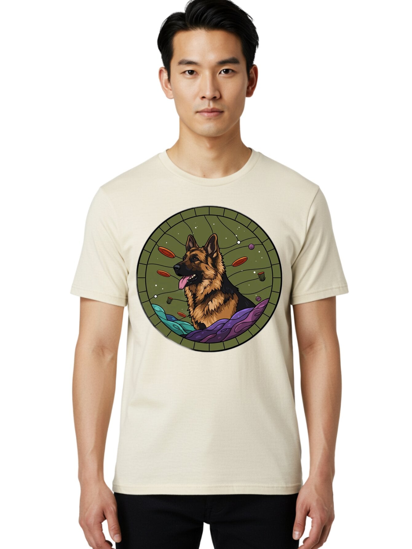 German-Shepherd Men'S Graphic Tee, 100% Cotton, Comfortable Casual Summer Wear, Machine Washable, Vintage Camera, Old Camera, Antique Camera, Black Camera, Classic Photography, Photography Equipment, Nostalgic Device, Film Camera, Camera Art Bam502 25