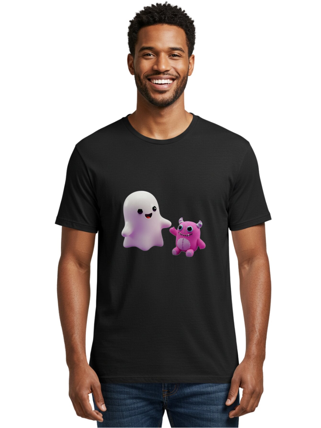 Ghost-And-Monster-Friends Men'S Graphic Tee, 100% Cotton, Comfortable Casual Summer Wear, Machine Washable, Vintage Camera, Old Camera, Antique Camera, Black Camera, Classic Photography, Photography Equipment, Nostalgic Device, Film Camera, Bam503 25