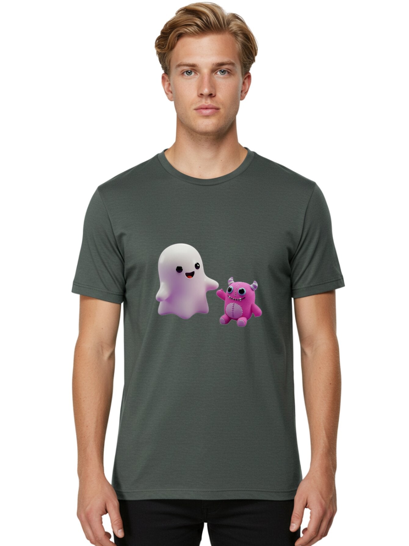 Ghost-And-Monster-Friends Men'S Graphic Tee, 100% Cotton, Comfortable Casual Summer Wear, Machine Washable, Vintage Camera, Old Camera, Antique Camera, Black Camera, Classic Photography, Photography Equipment, Nostalgic Device, Film Camera, Bam503 18