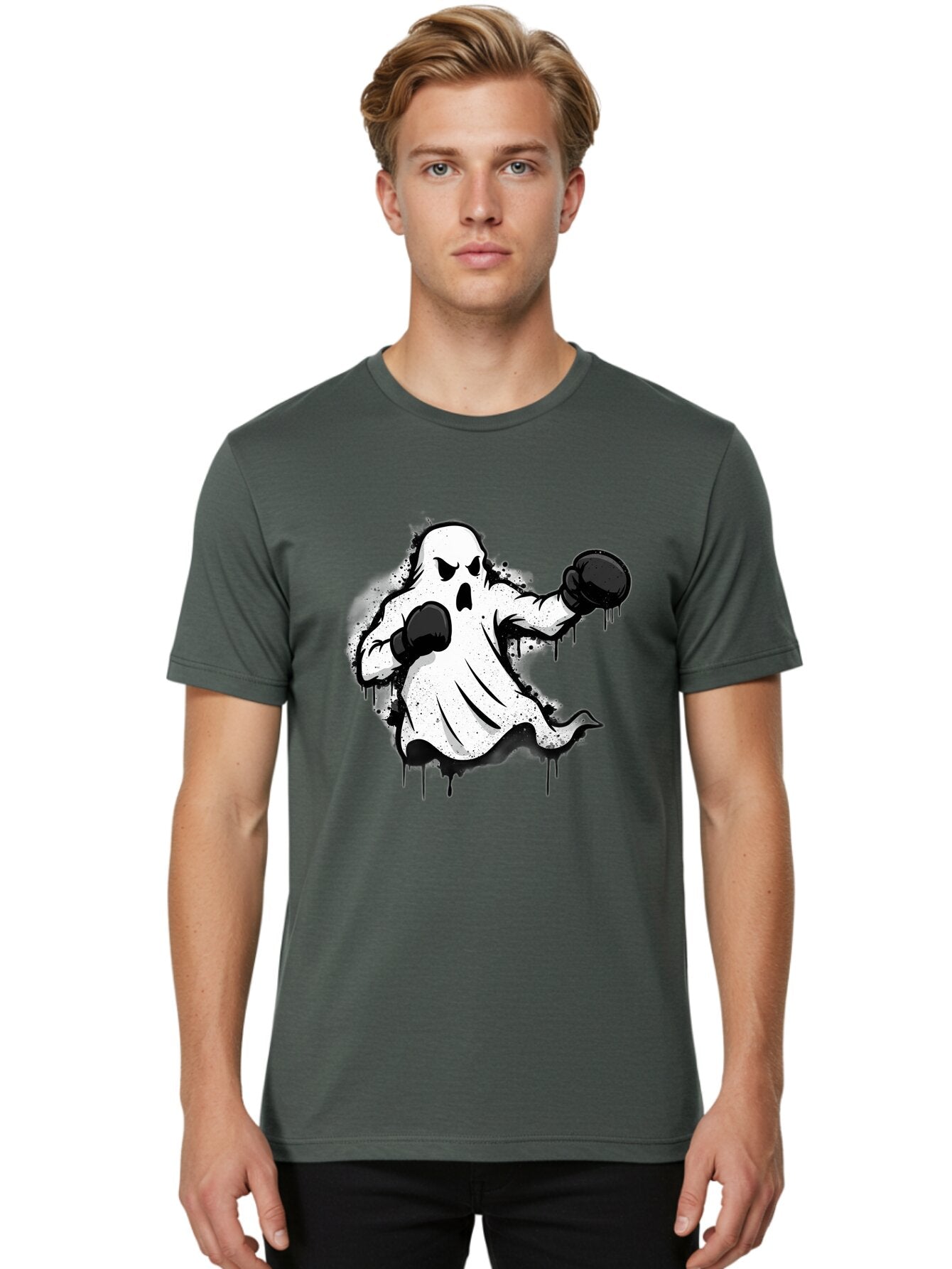 Ghost-Boxer-1 Men'S Graphic Tee, 100% Cotton, Comfortable Casual Summer Wear, Machine Washable, Vintage Camera, Old Camera, Antique Camera, Black Camera, Classic Photography, Photography Equipment, Nostalgic Device, Film Camera, Camera Art Bam504 18