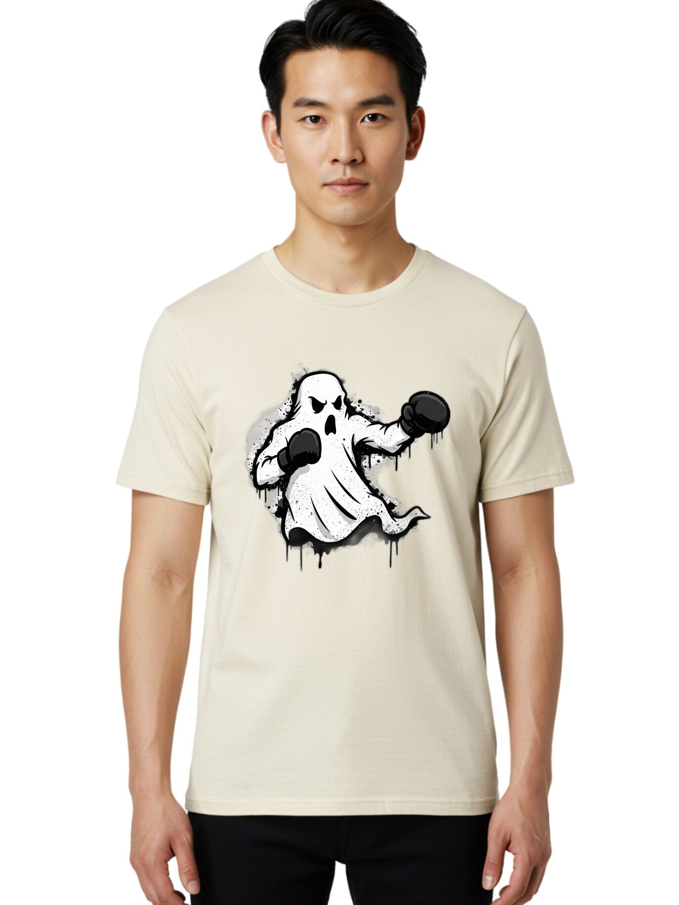 Ghost-Boxer-1 Men'S Graphic Tee, 100% Cotton, Comfortable Casual Summer Wear, Machine Washable, Vintage Camera, Old Camera, Antique Camera, Black Camera, Classic Photography, Photography Equipment, Nostalgic Device, Film Camera, Camera Art Bam504 22