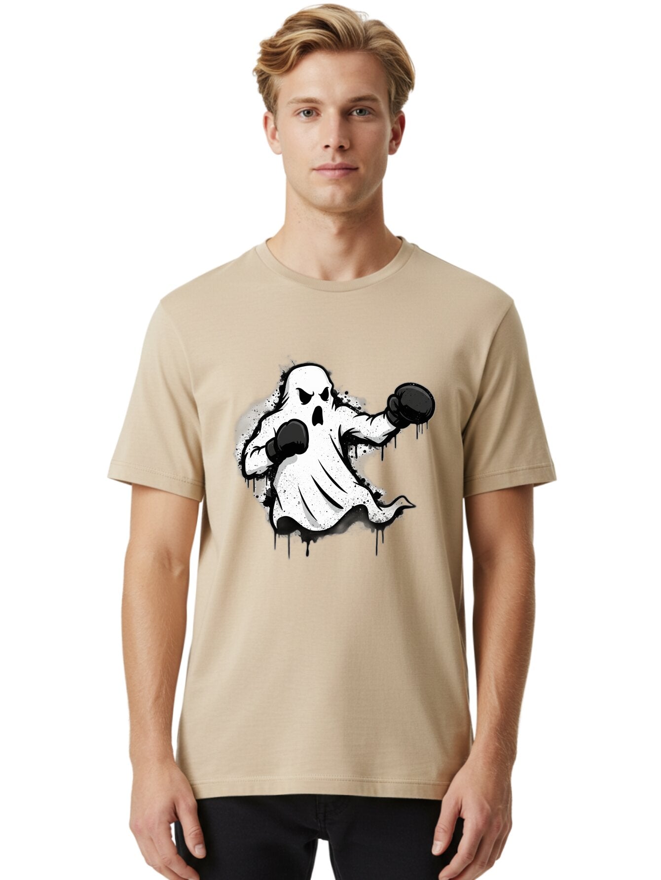 Ghost-Boxer-1 Men'S Graphic Tee, 100% Cotton, Comfortable Casual Summer Wear, Machine Washable, Vintage Camera, Old Camera, Antique Camera, Black Camera, Classic Photography, Photography Equipment, Nostalgic Device, Film Camera, Camera Art Bam504 19