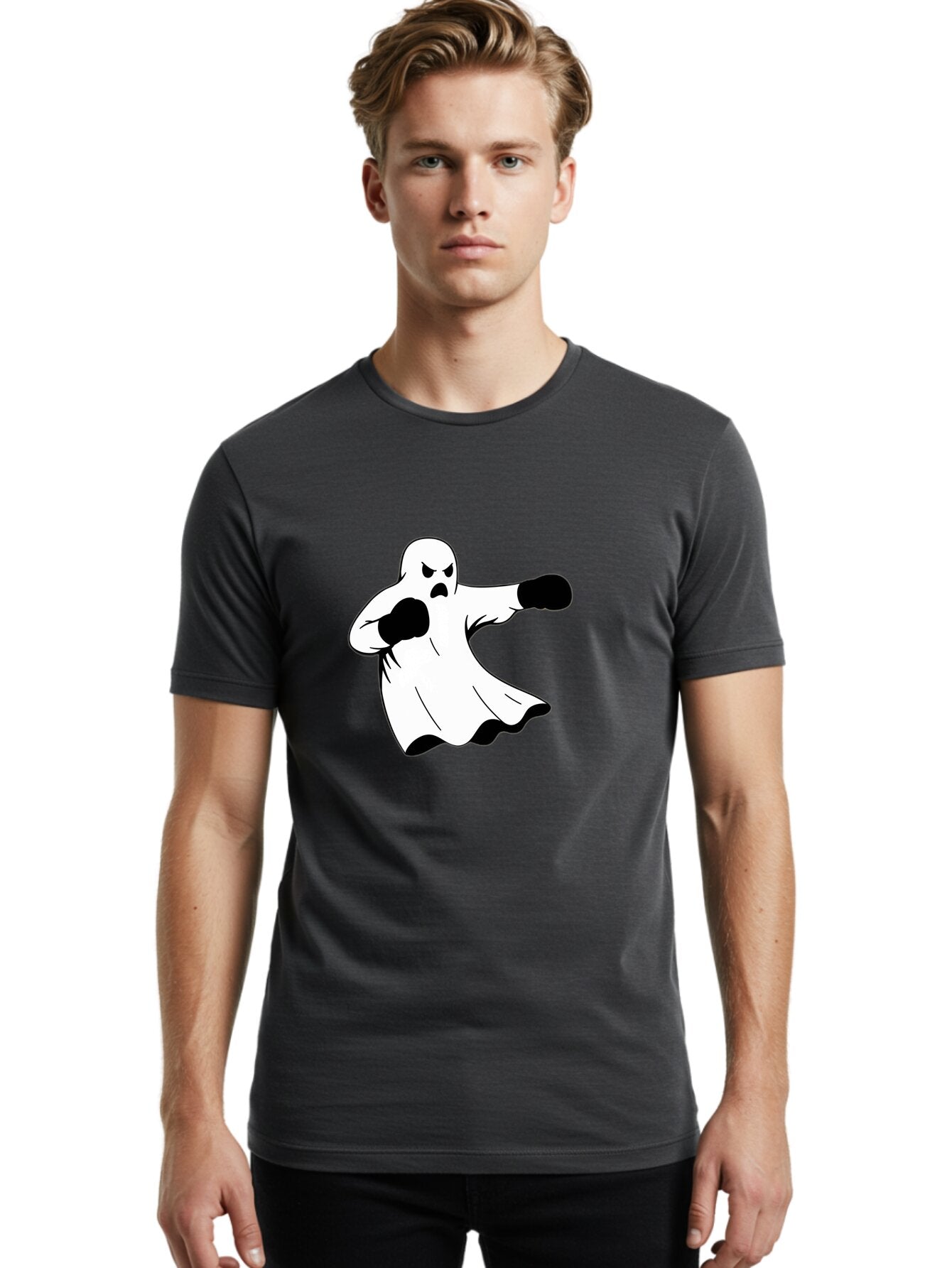 Ghost-Boxer-2 Men'S Graphic Tee, 100% Cotton, Comfortable Casual Summer Wear, Machine Washable, Vintage Camera, Old Camera, Antique Camera, Black Camera, Classic Photography, Photography Equipment, Nostalgic Device, Film Camera, Camera Art Bam505 17