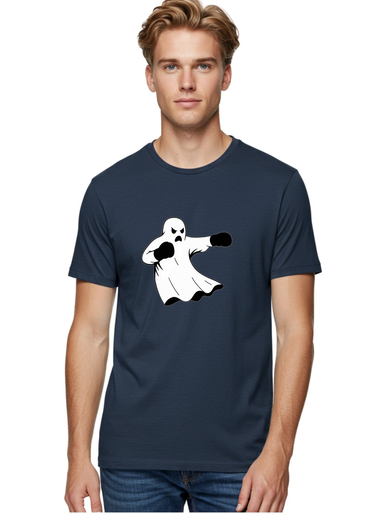 Ghost-Boxer-2 Men'S Graphic Tee, 100% Cotton, Comfortable Casual Summer Wear, Machine Washable, Vintage Camera, Old Camera, Antique Camera, Black Camera, Classic Photography, Photography Equipment, Nostalgic Device, Film Camera, Camera Art Bam505 24