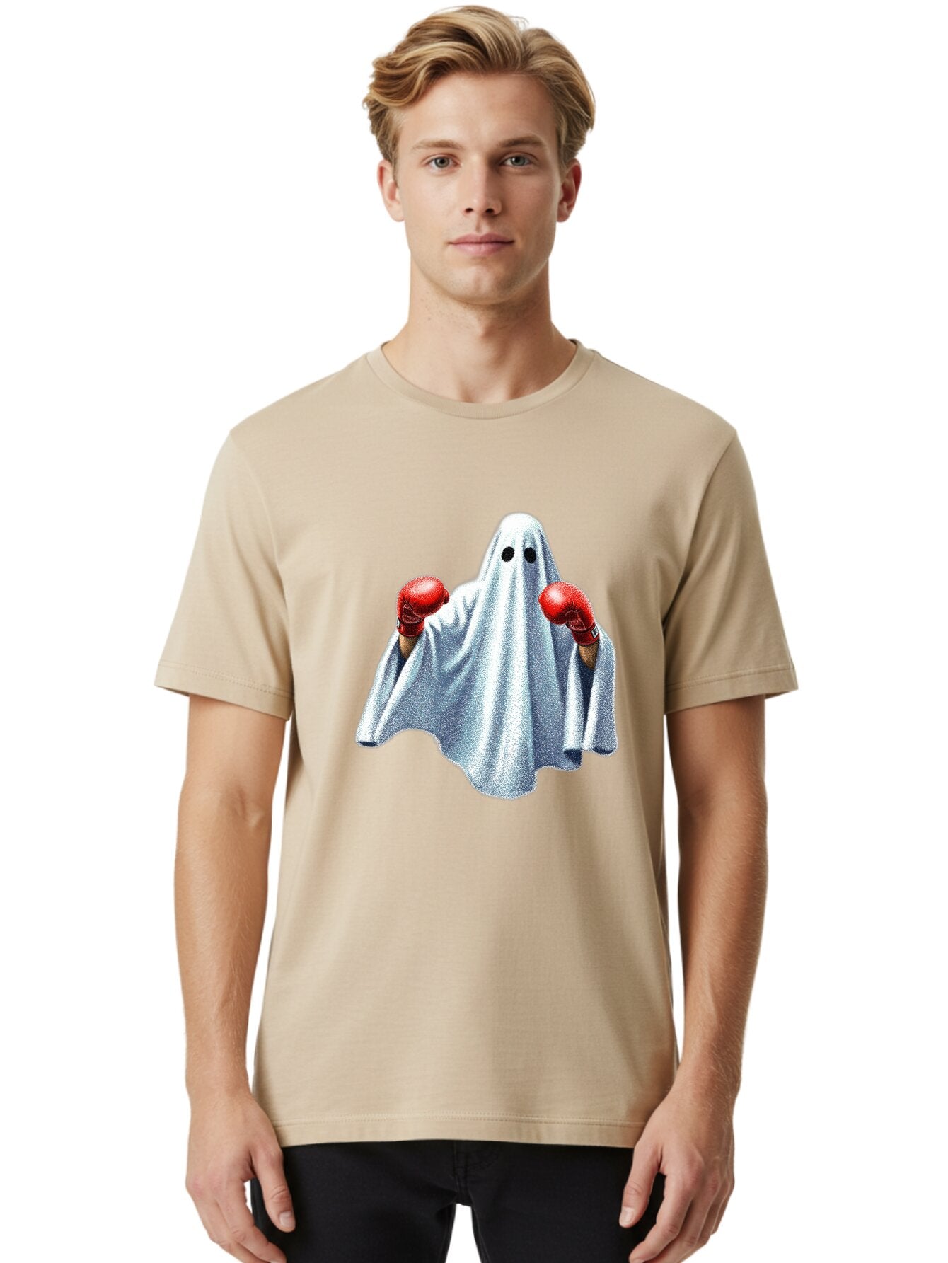 Ghost-Boxer-4 Men'S Graphic Tee, 100% Cotton, Comfortable Casual Summer Wear, Machine Washable, Vintage Camera, Old Camera, Antique Camera, Black Camera, Classic Photography, Photography Equipment, Nostalgic Device, Film Camera, Camera Art Bam507 24