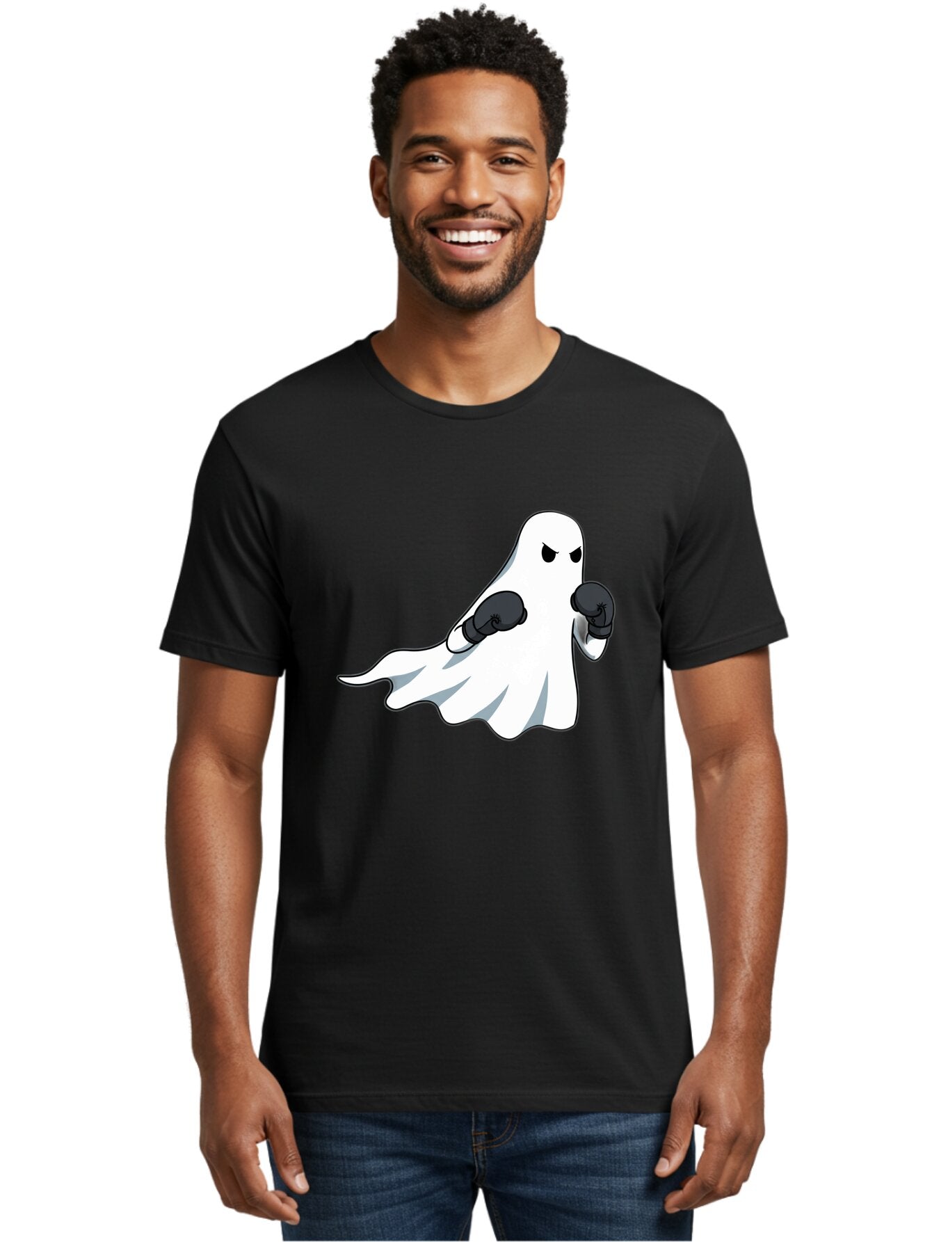 Ghost-Boxer-5 Men'S Graphic Tee, 100% Cotton, Comfortable Casual Summer Wear, Machine Washable, Vintage Camera, Old Camera, Antique Camera, Black Camera, Classic Photography, Photography Equipment, Nostalgic Device, Film Camera, Camera Art Bam508 24