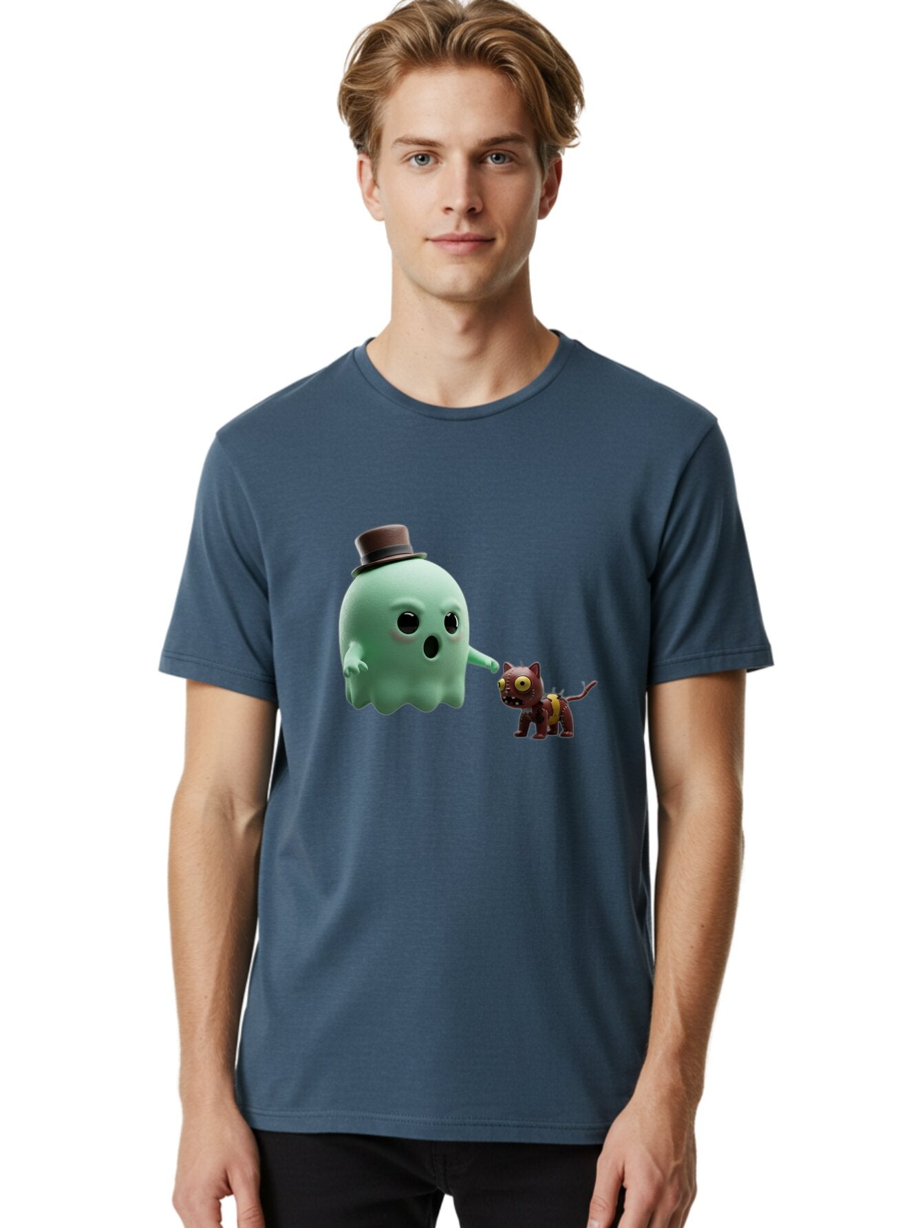 Ghost-Cat Men'S Graphic Tee, 100% Cotton, Comfortable Casual Summer Wear, Machine Washable, Vintage Camera, Old Camera, Antique Camera, Black Camera, Classic Photography, Photography Equipment, Nostalgic Device, Film Camera, Camera Art Bam510 28