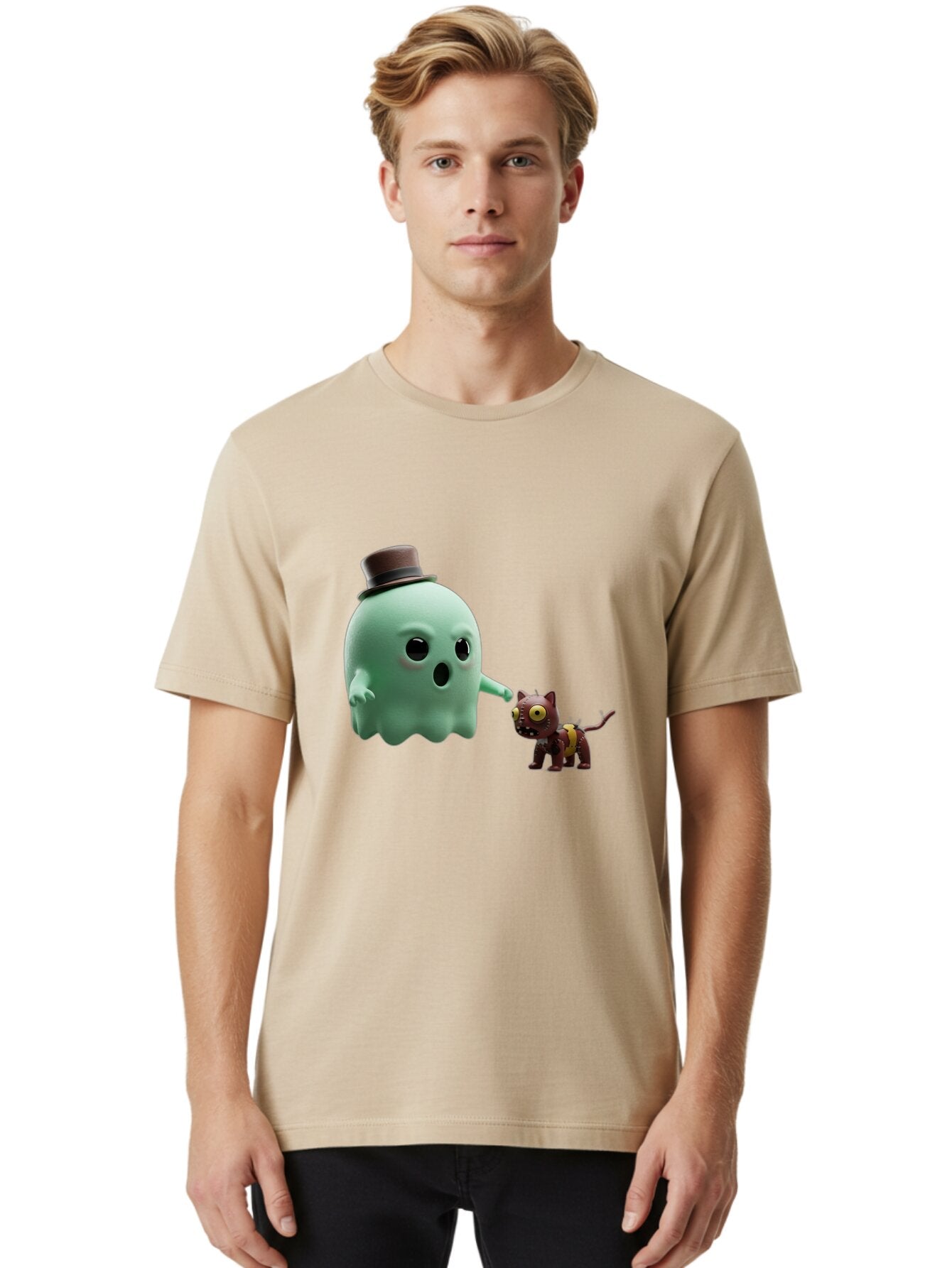 Ghost-Cat Men'S Graphic Tee, 100% Cotton, Comfortable Casual Summer Wear, Machine Washable, Vintage Camera, Old Camera, Antique Camera, Black Camera, Classic Photography, Photography Equipment, Nostalgic Device, Film Camera, Camera Art Bam510 18