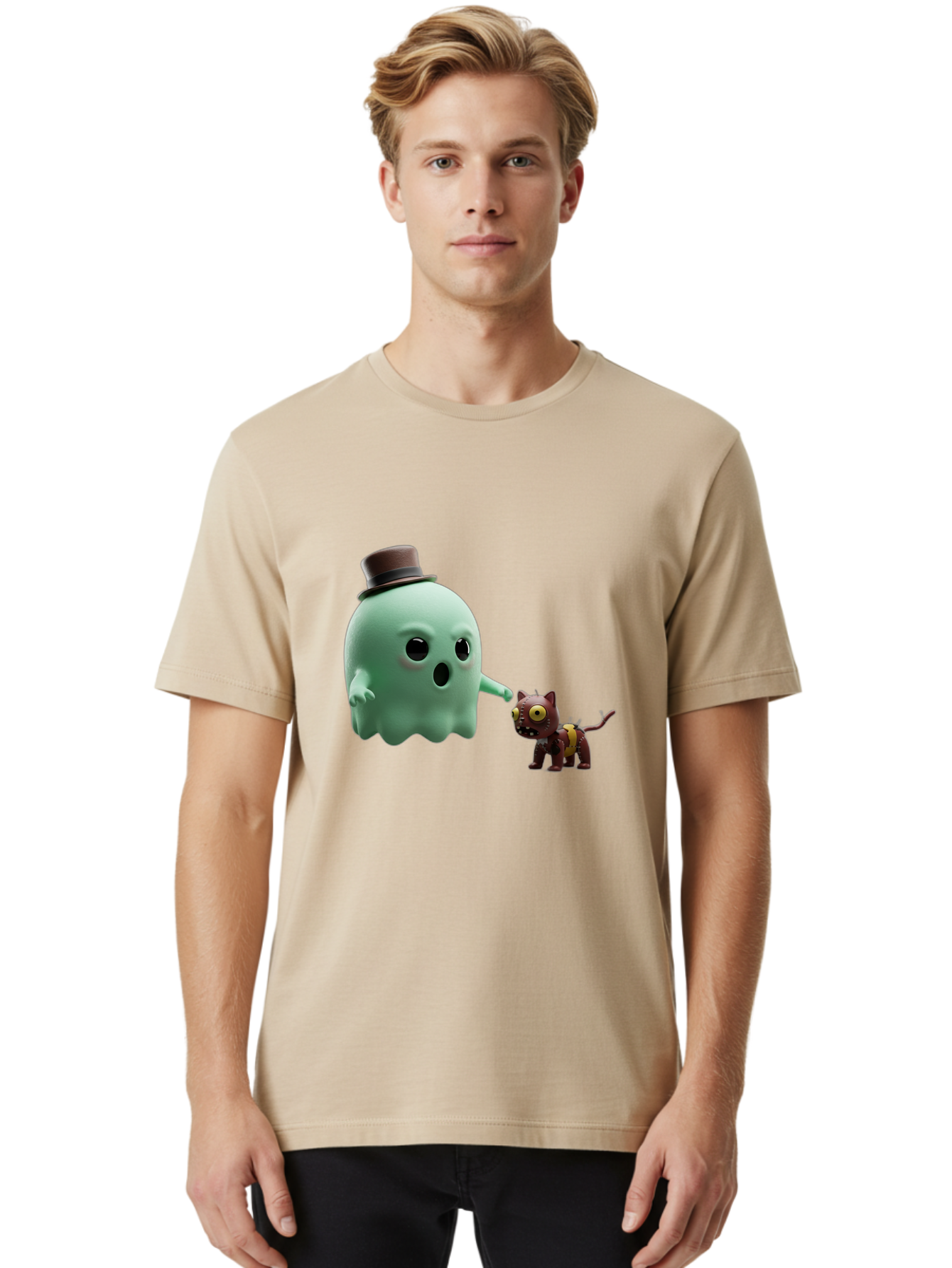 Ghost-Cat Men'S Graphic Tee, 100% Cotton, Comfortable Casual Summer Wear, Machine Washable, Vintage Camera, Old Camera, Antique Camera, Black Camera, Classic Photography, Photography Equipment, Nostalgic Device, Film Camera, Camera Art Bam510 27