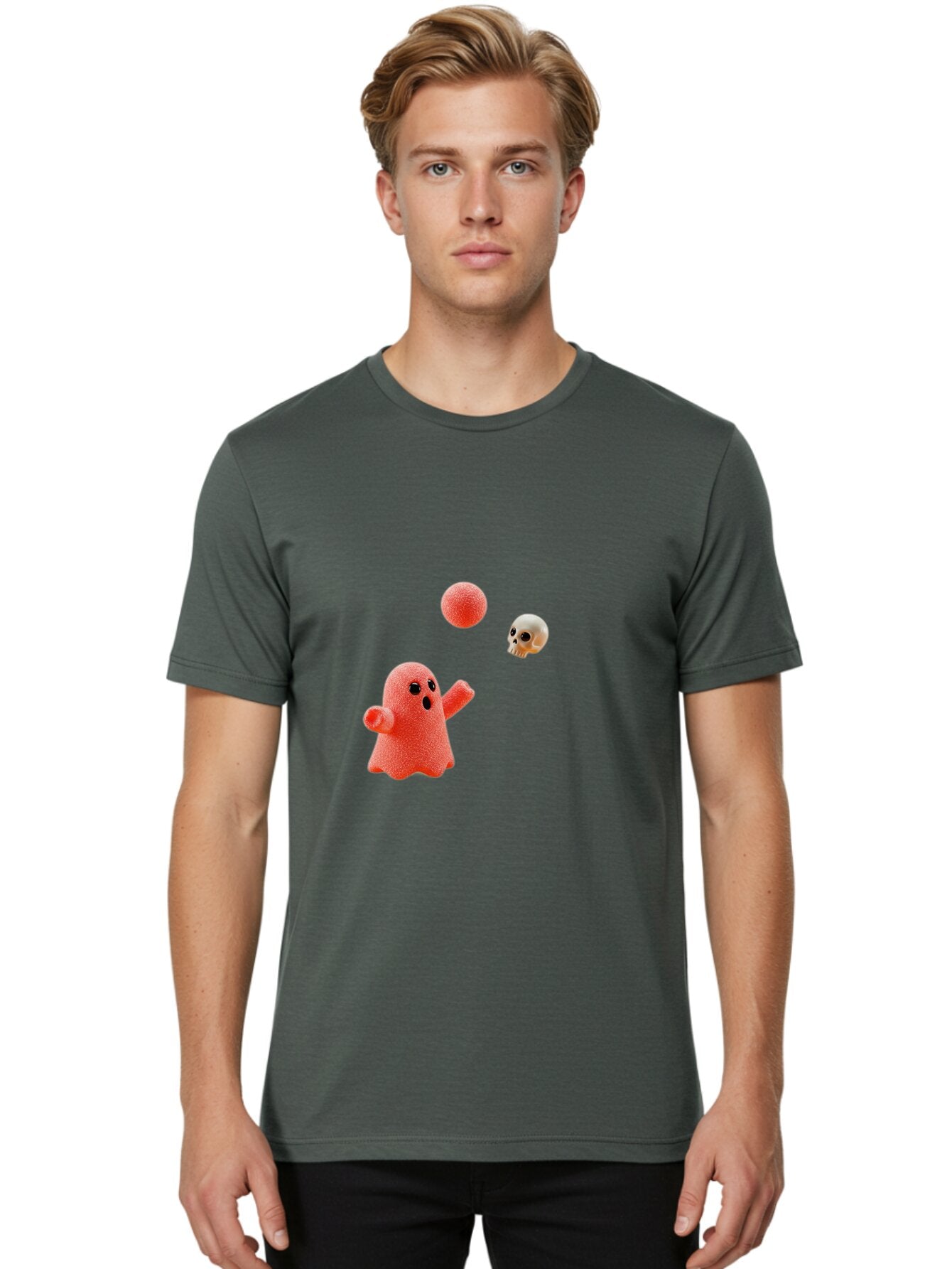 Ghost-Catching-Skull-Ball Men'S Graphic Tee, 100% Cotton, Comfortable Casual Summer Wear, Machine Washable, Vintage Camera, Old Camera, Antique Camera, Black Camera, Classic Photography, Photography Equipment, Nostalgic Device, Film Camera, Bam511 18