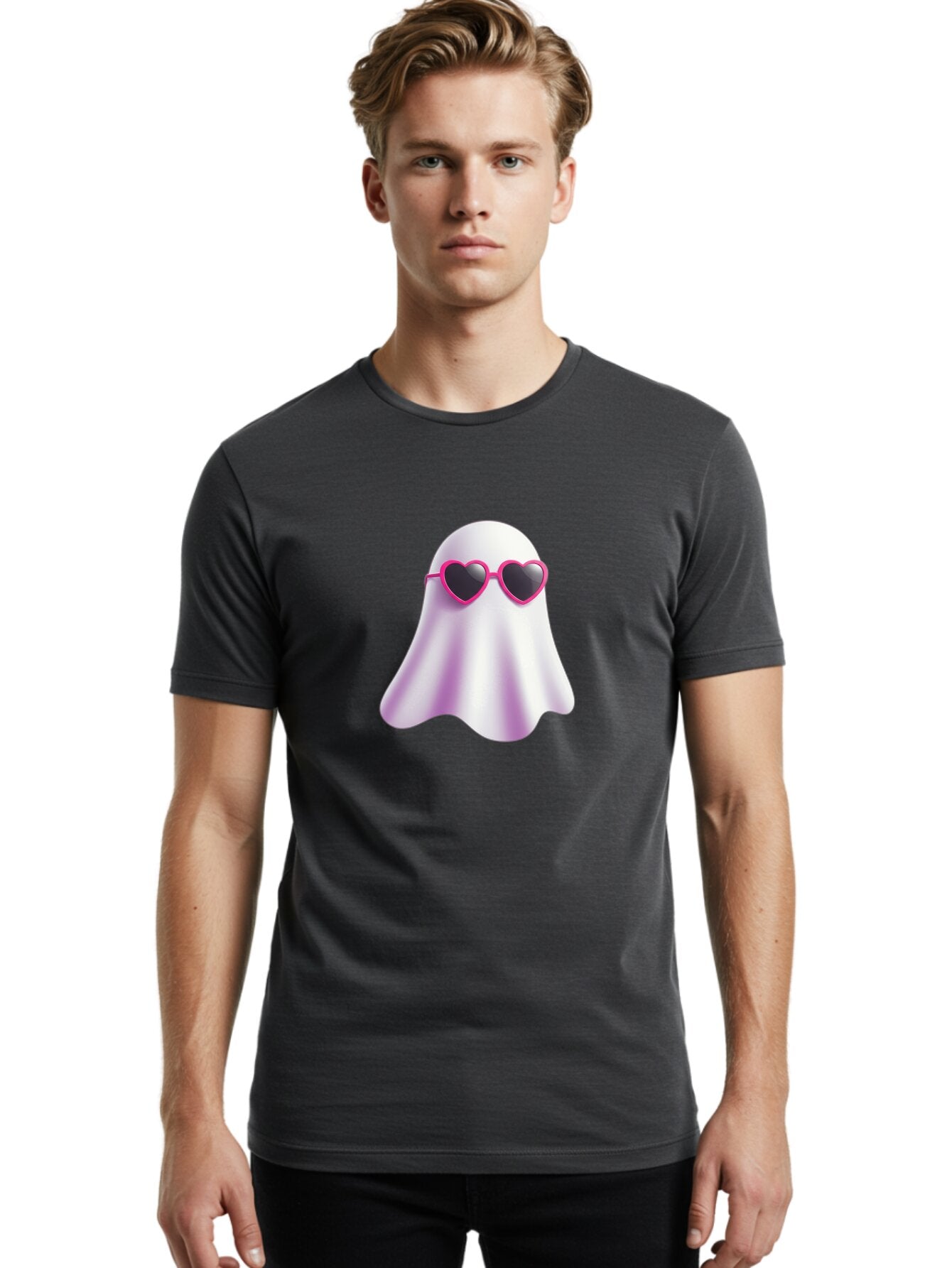 Ghost-Emoji Men'S Graphic Tee, 100% Cotton, Comfortable Casual Summer Wear, Machine Washable, Vintage Camera, Old Camera, Antique Camera, Black Camera, Classic Photography, Photography Equipment, Nostalgic Device, Film Camera, Camera Art Bam513 26