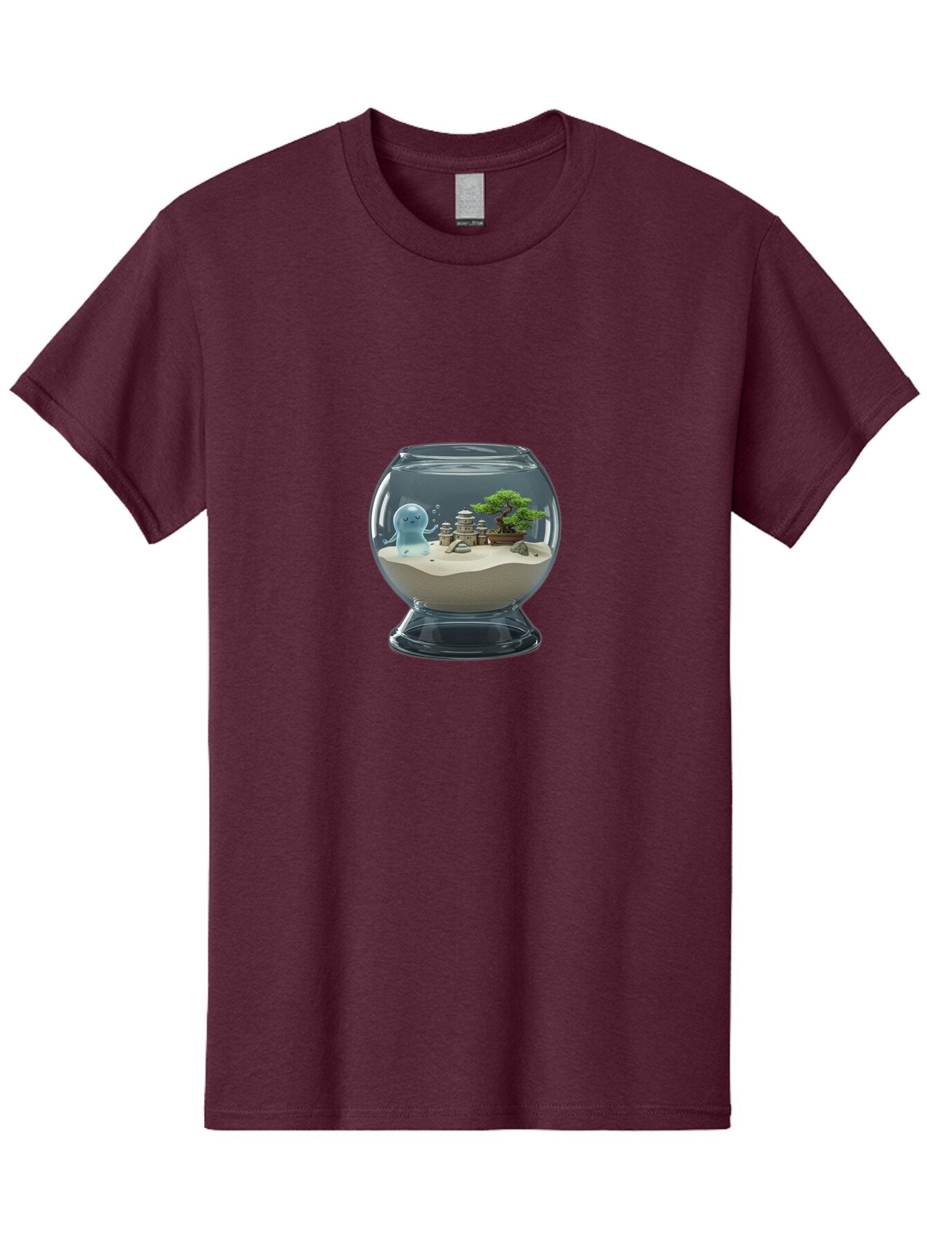 Ghost-In-Glass-Terrarium Men'S Graphic Tee, 100% Cotton, Comfortable Casual Summer Wear, Machine Washable, Vintage Camera, Old Camera, Antique Camera, Black Camera, Classic Photography, Photography Equipment, Nostalgic Device, Film Camera, Bam515 7