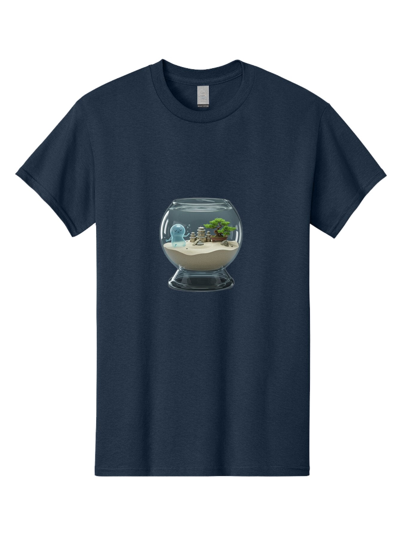 Ghost-In-Glass-Terrarium Men'S Graphic Tee, 100% Cotton, Comfortable Casual Summer Wear, Machine Washable, Vintage Camera, Old Camera, Antique Camera, Black Camera, Classic Photography, Photography Equipment, Nostalgic Device, Film Camera, Bam515