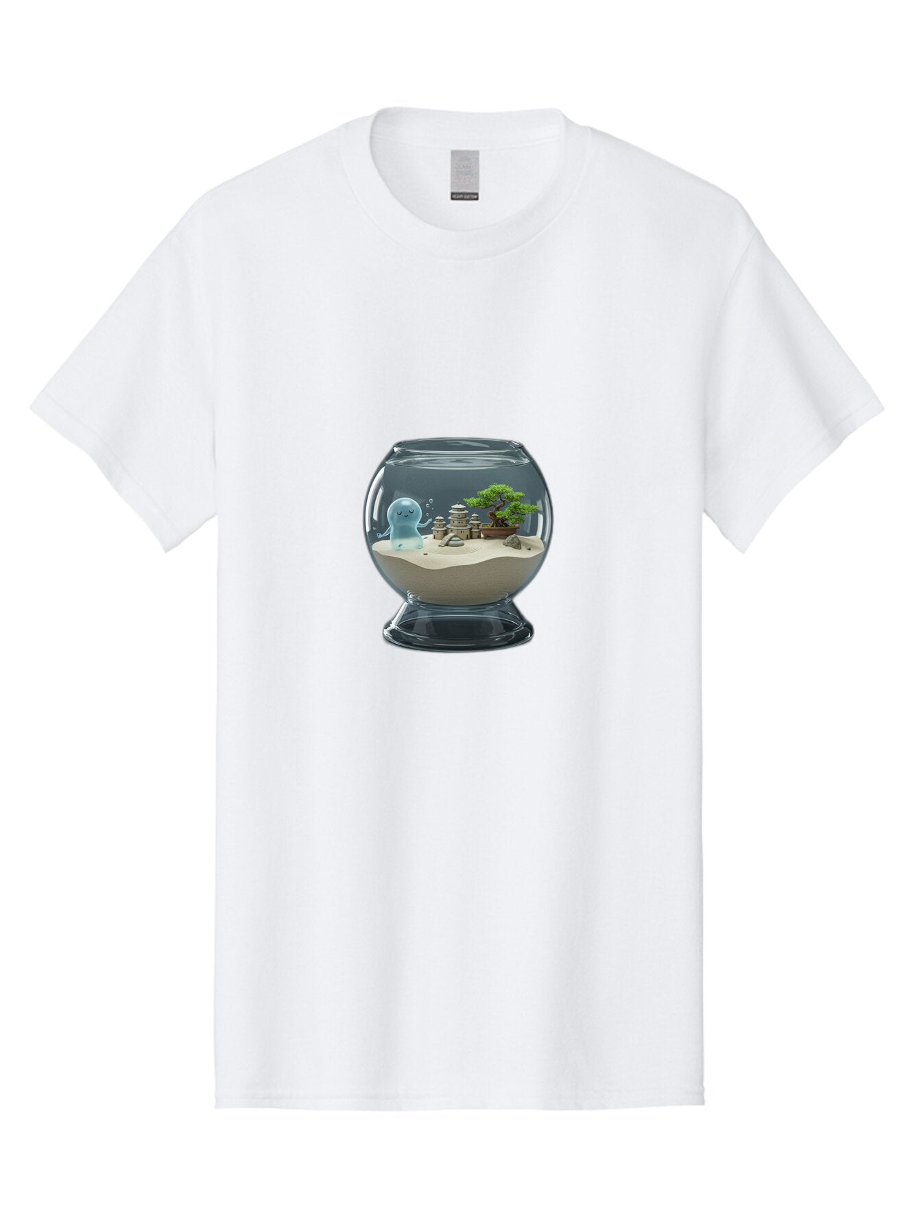 Ghost-In-Glass-Terrarium Men'S Graphic Tee, 100% Cotton, Comfortable Casual Summer Wear, Machine Washable, Vintage Camera, Old Camera, Antique Camera, Black Camera, Classic Photography, Photography Equipment, Nostalgic Device, Film Camera, Bam515 5