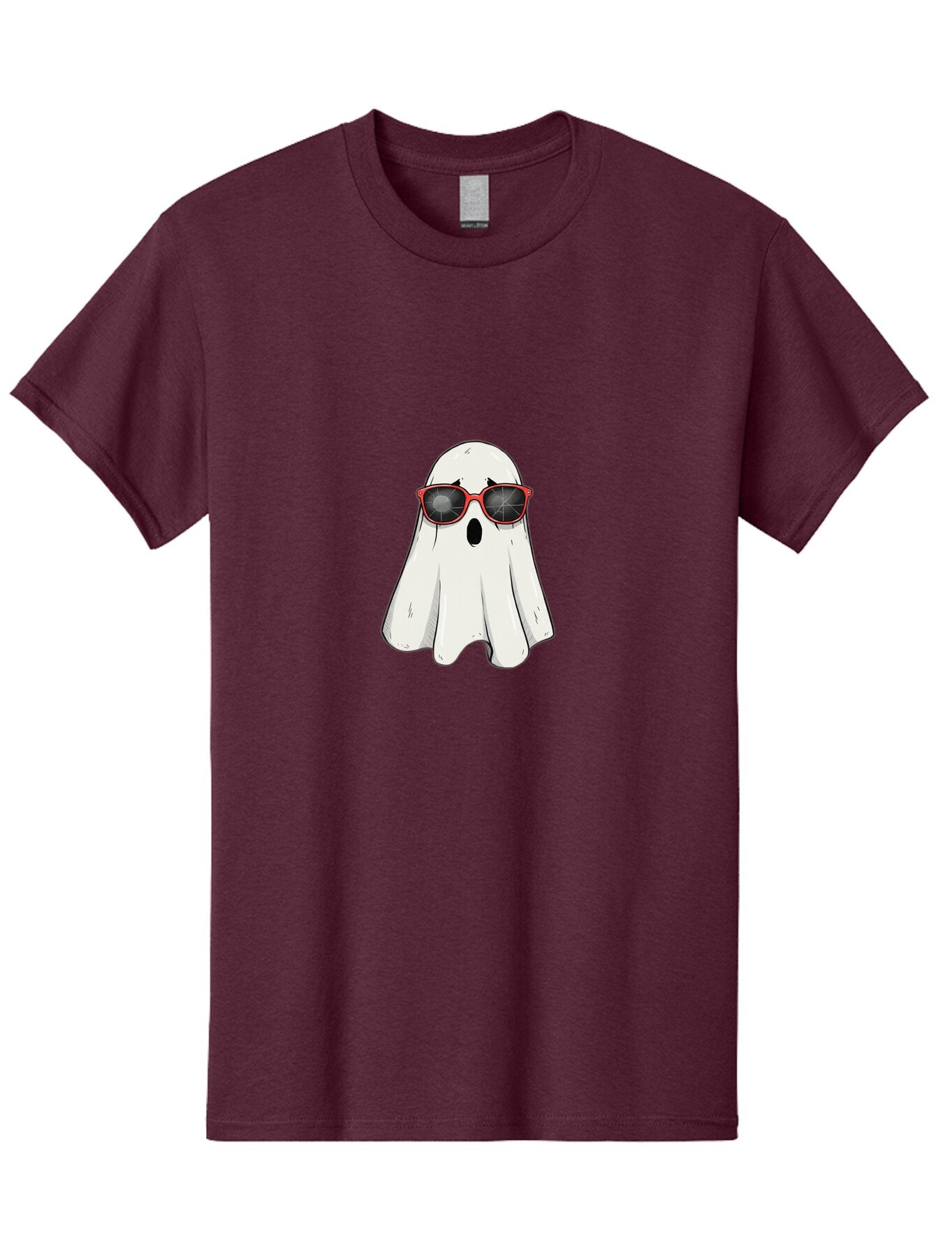 Ghost-In-Red-Sunglasses Men'S Graphic Tee, 100% Cotton, Comfortable Casual Summer Wear, Machine Washable, Vintage Camera, Old Camera, Antique Camera, Black Camera, Classic Photography, Photography Equipment, Nostalgic Device, Film Camera, Bam517 12